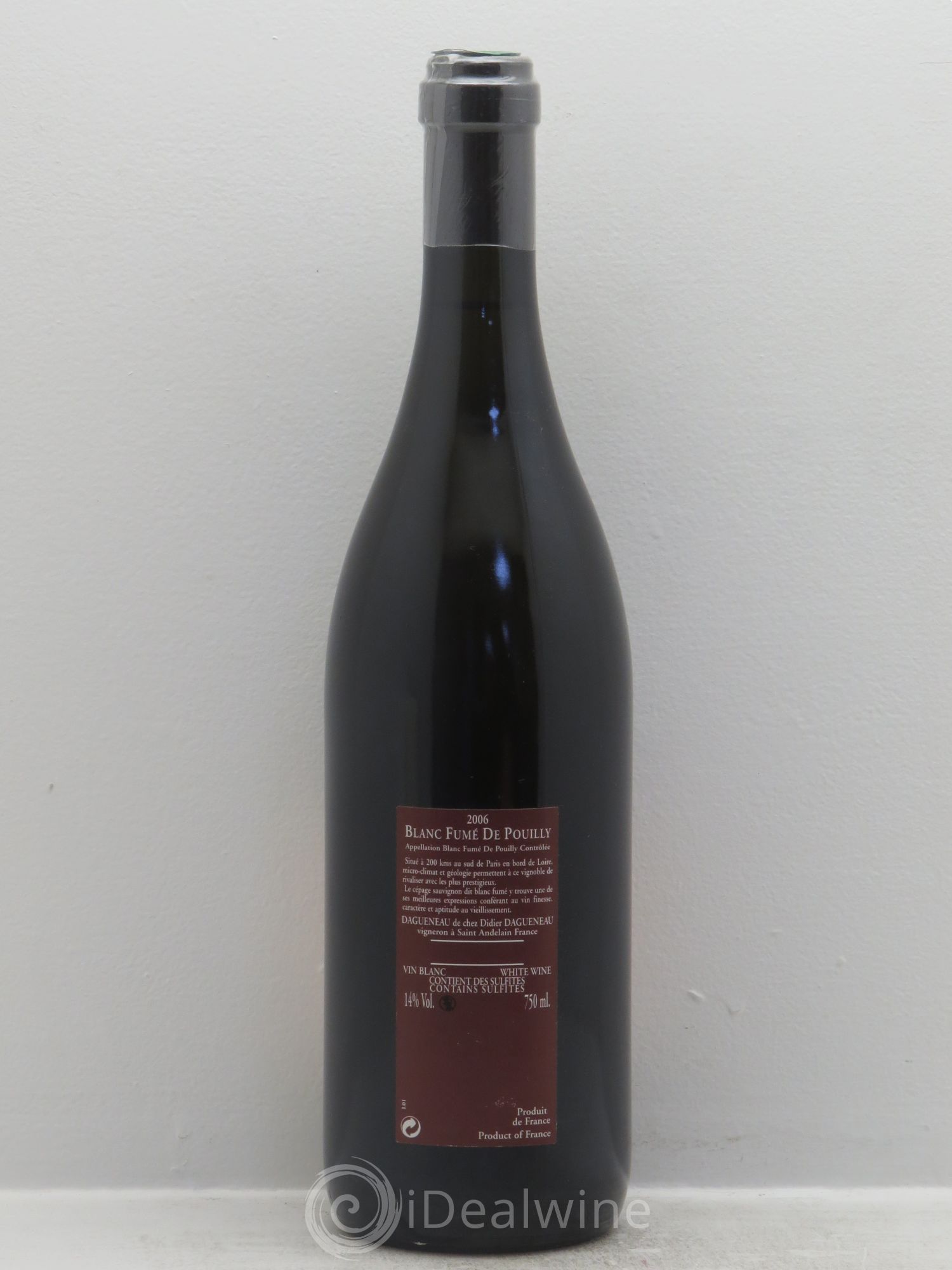 Vin de France (anciennement Pouilly-Fumé) Pur Sang Dagueneau (Domaine Didier - Louis-Benjamin) 2006 - Lot de 1 bouteille - 1
