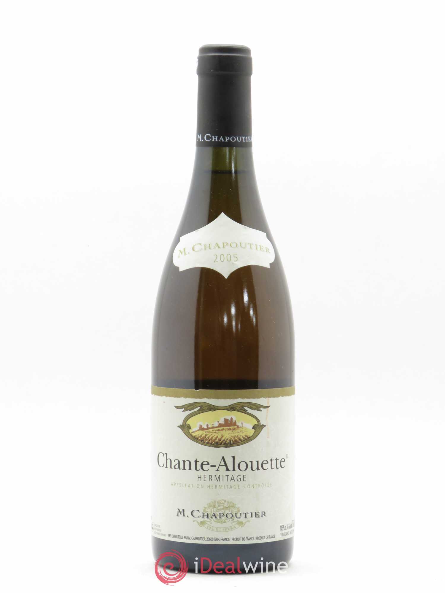 Hermitage Chante Alouette Chapoutier 2005 - Lot de 1 bouteille - 0