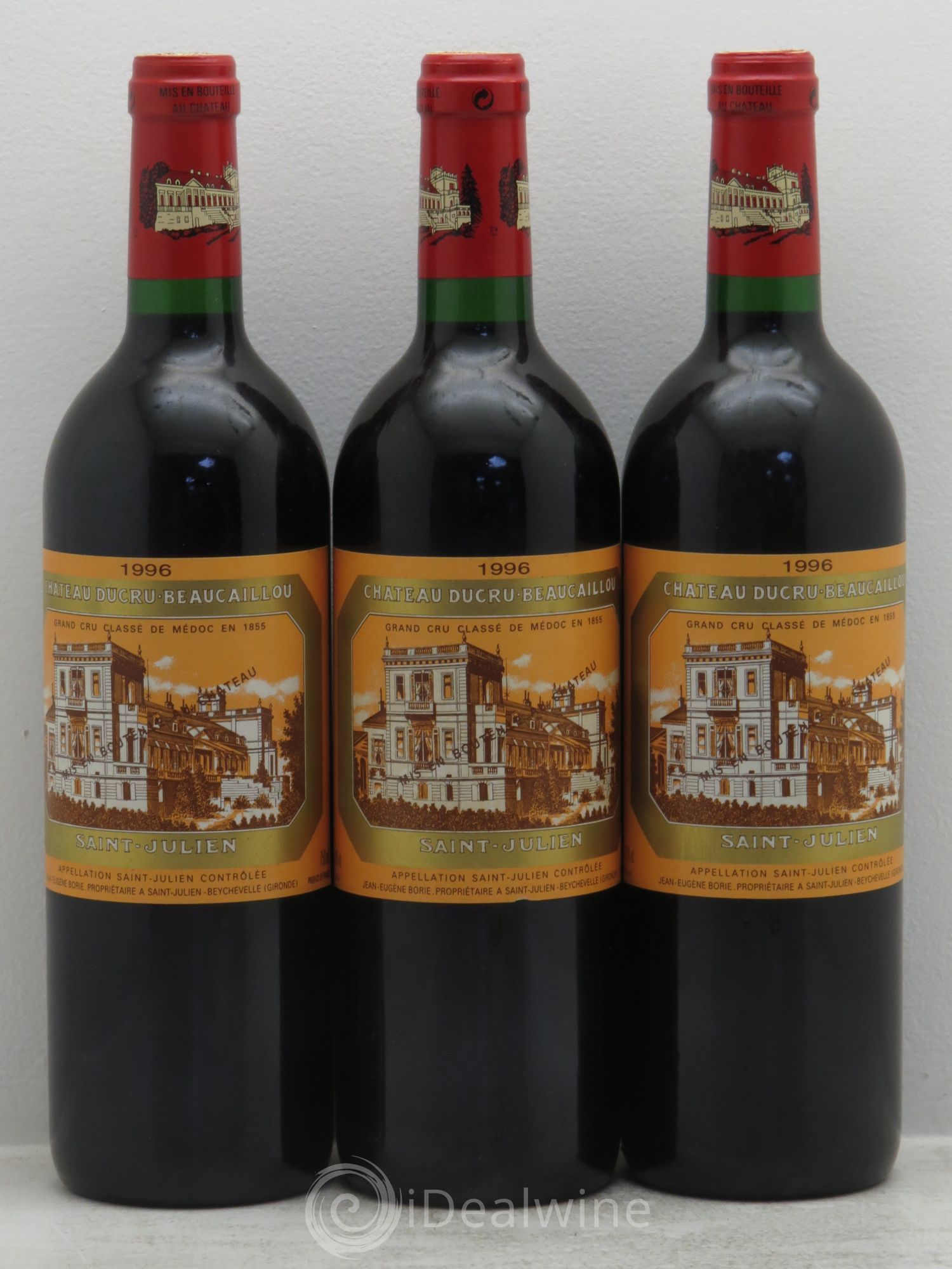 Château Ducru Beaucaillou 2ème Grand Cru Classé 1996 - Lot de 3 bouteilles - 0