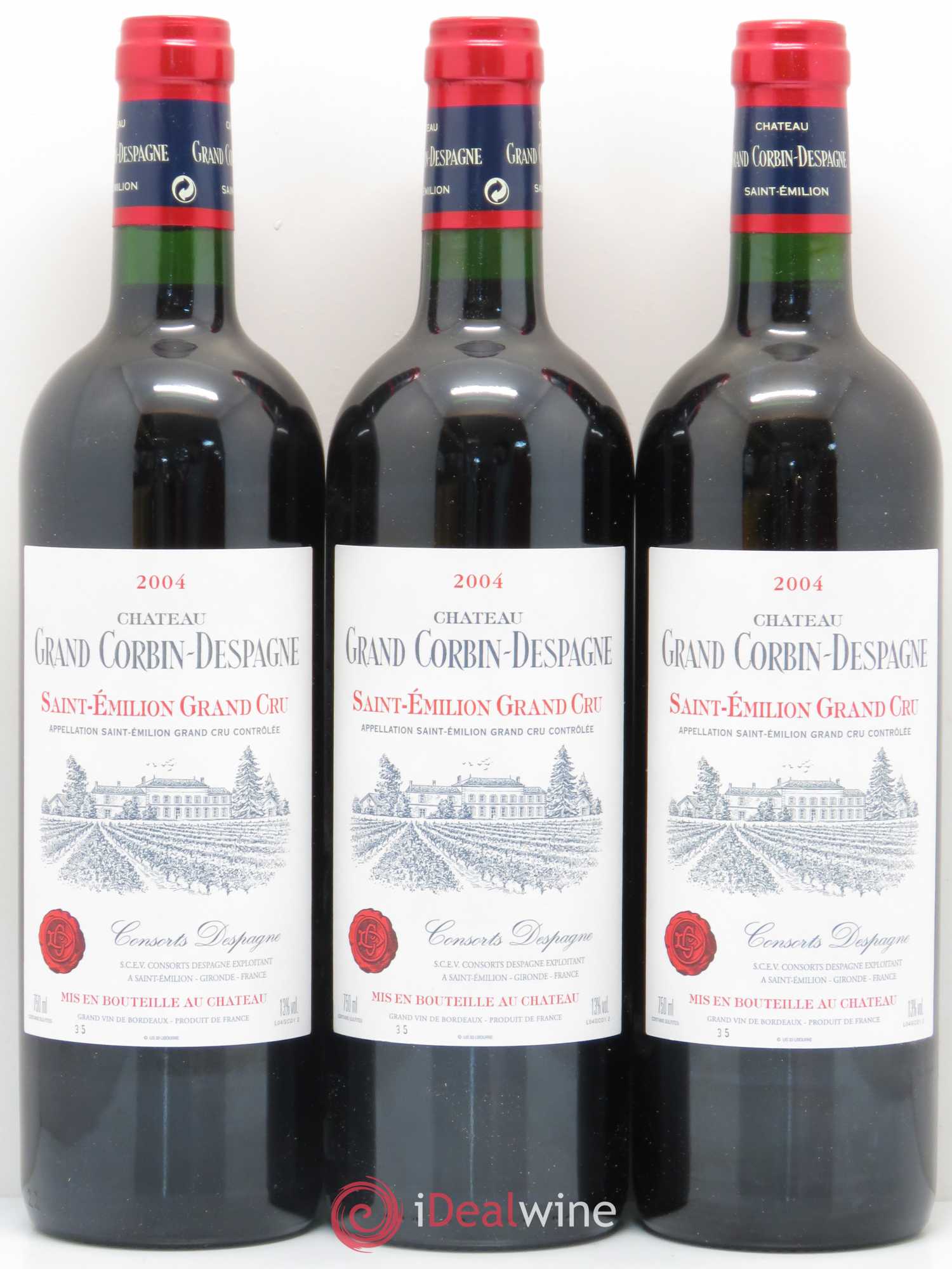 Château Grand Corbin Despagne Grand Cru Classé 2004 - Lot de 12 bouteilles - 2