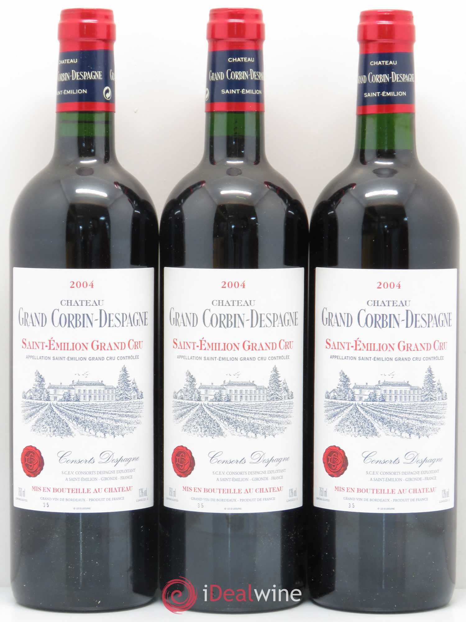 Château Grand Corbin Despagne Grand Cru Classé 2004 - Lot de 12 bouteilles - 3