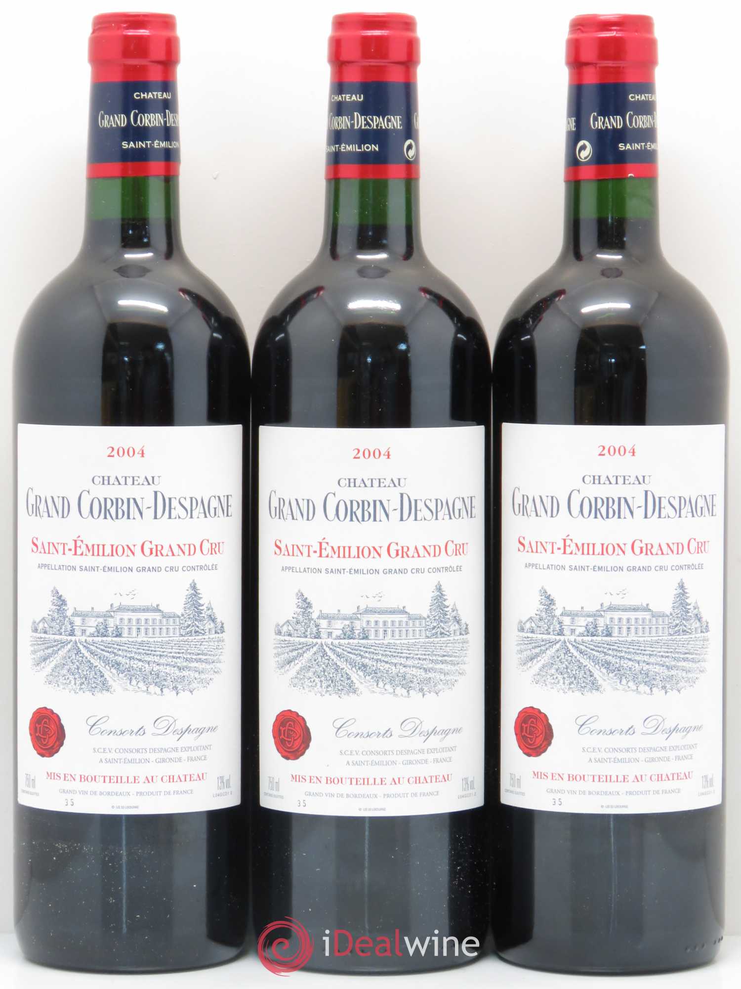 Château Grand Corbin Despagne Grand Cru Classé 2004 - Lot de 12 bouteilles - 4