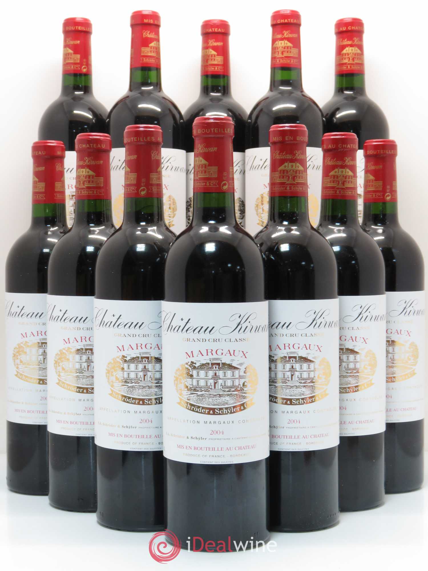 Château Kirwan 3ème Grand Cru Classé 2004 - Lot de 12 bouteilles - 0
