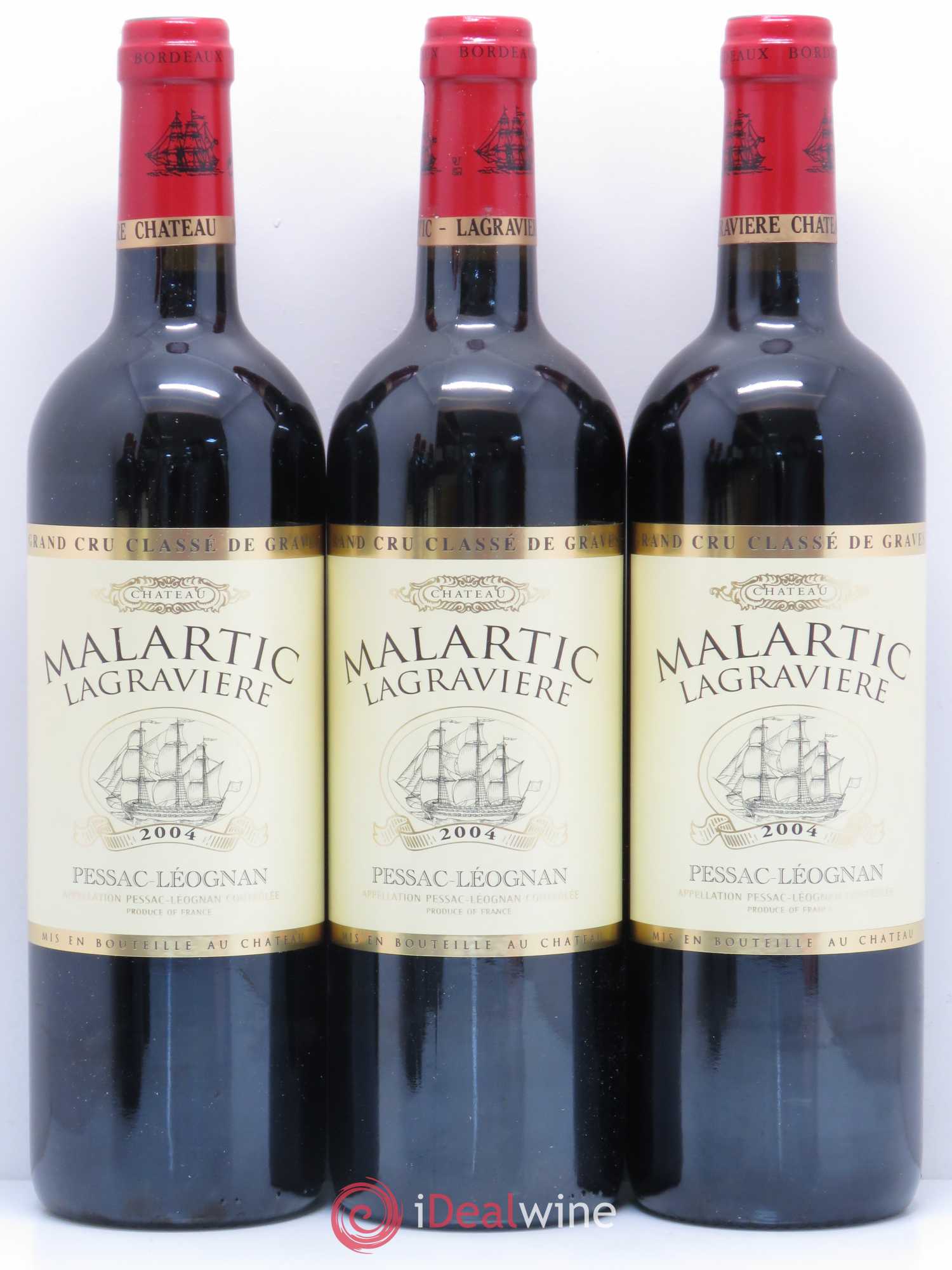 Château Malartic-Lagravière Cru Classé de Graves 2004 - Lot de 12 bouteilles - 1