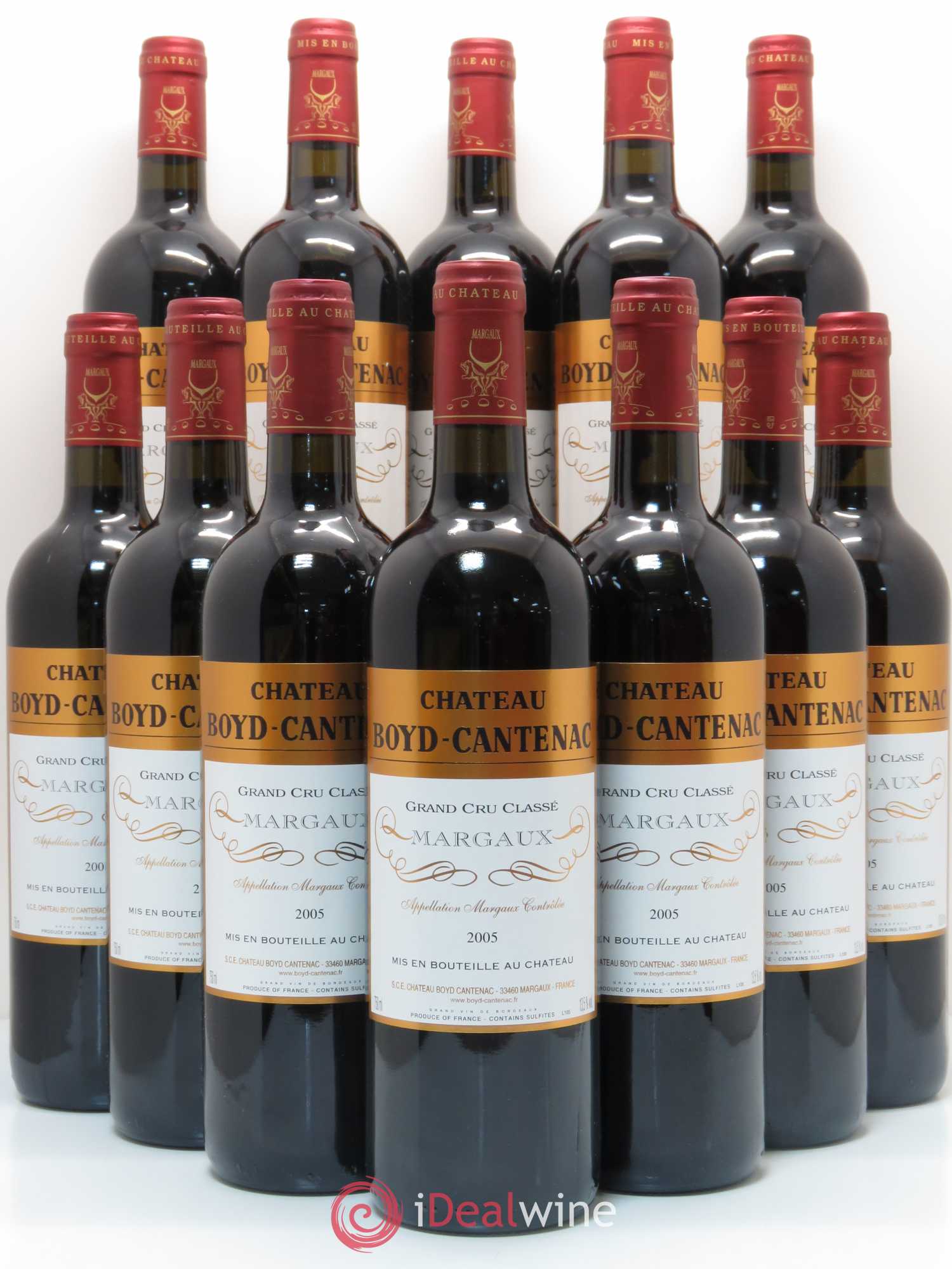 Château Boyd Cantenac 3ème Grand Cru Classé 2005 - Lot de 12 bouteilles - 0