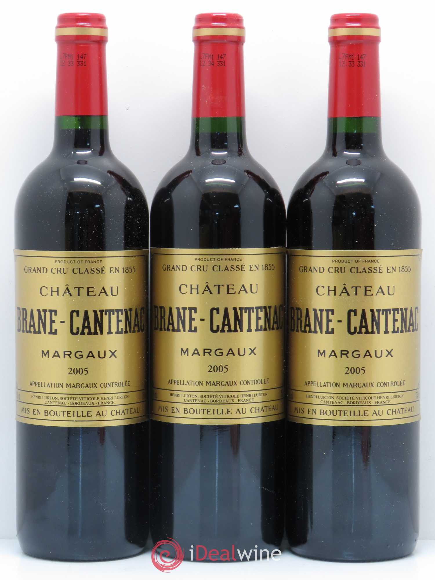 Château Brane Cantenac 2ème Grand Cru Classé 2005 - Lot de 12 bouteilles - 2