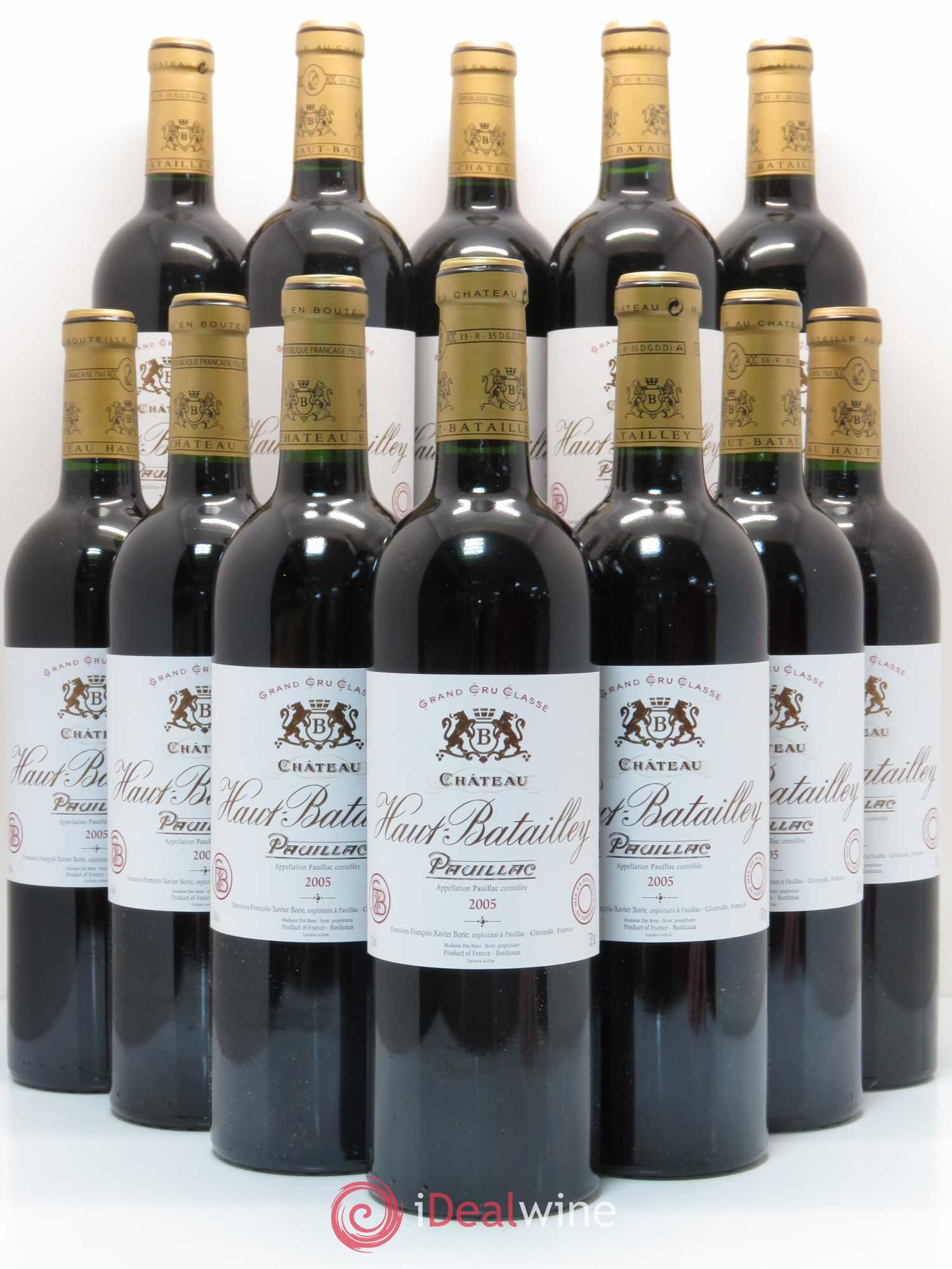 Château Haut Batailley 5ème Grand Cru Classé 2005 - Lot de 12 bouteilles - 0