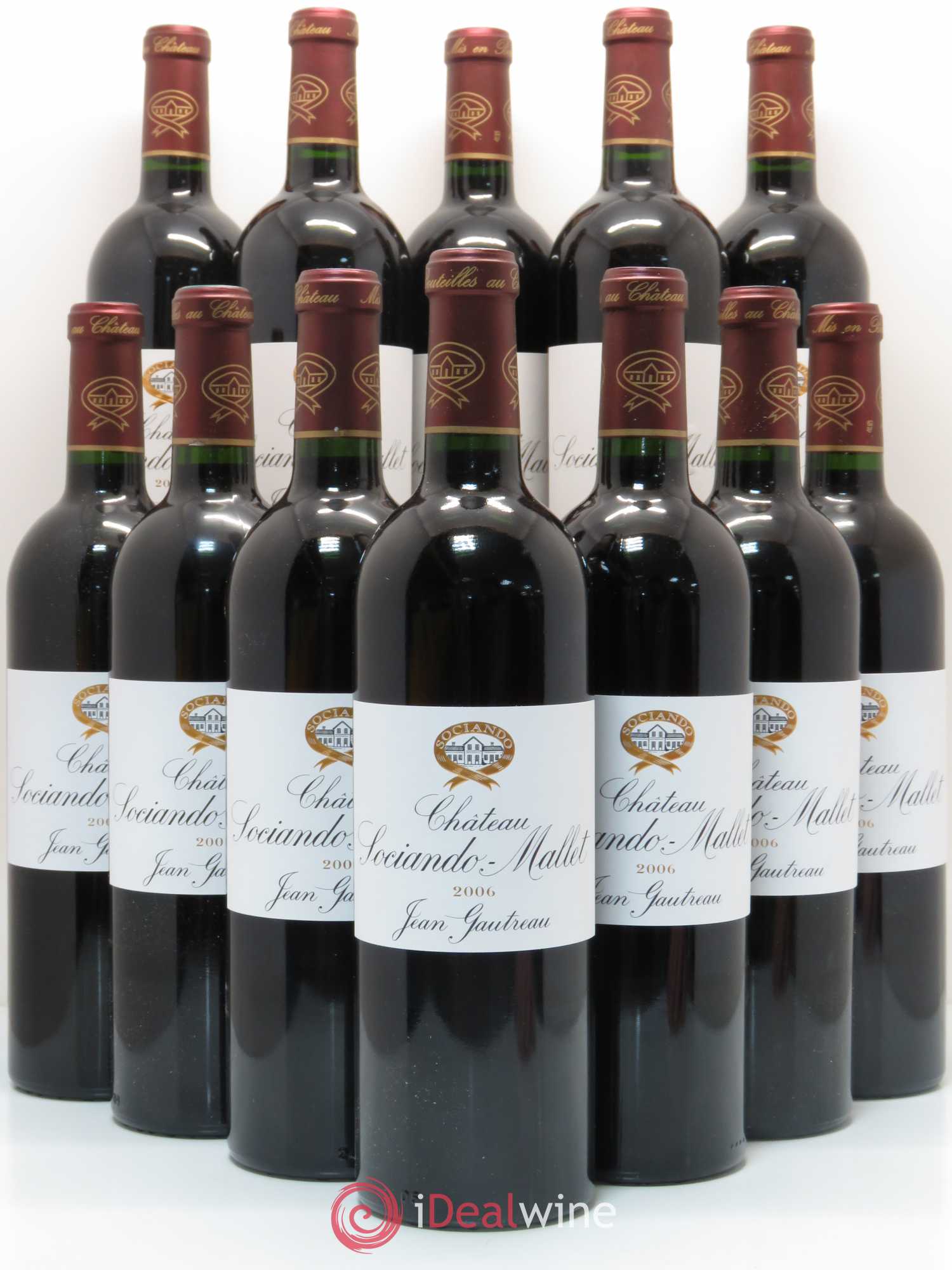Château Sociando Mallet 2006 - Lot de 12 bouteilles - 0