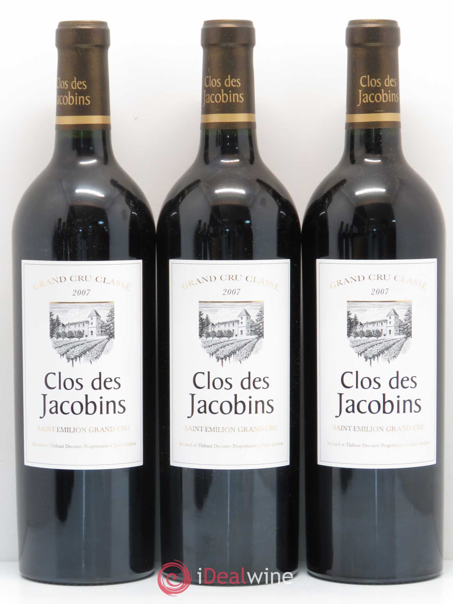 Château Clos des Jacobins Grand Cru Classé 2007 - Lot de 12 bouteilles - 1