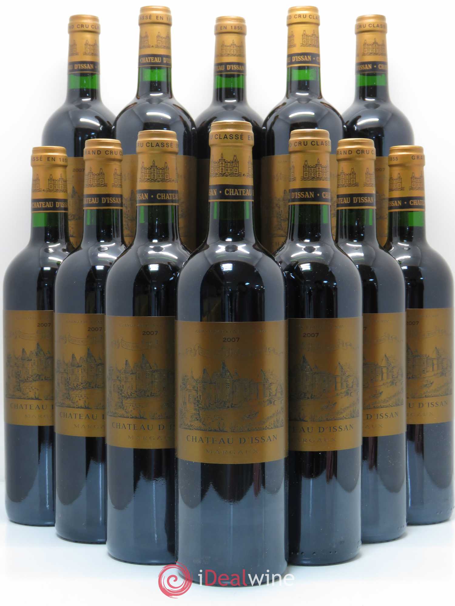 Château d'Issan 3ème Grand Cru Classé 2007 - Lot de 12 bouteilles - 0