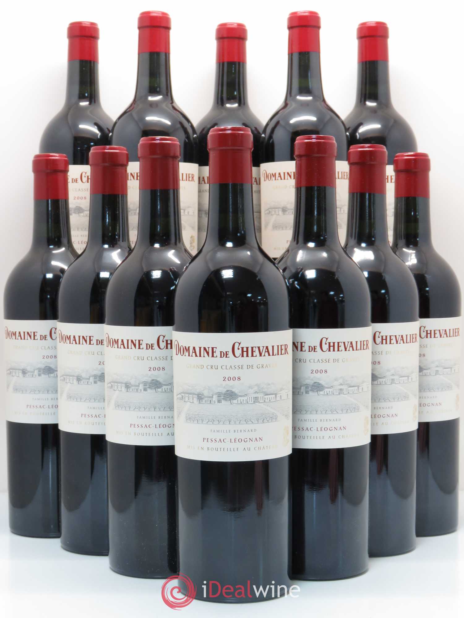 Domaine de Chevalier Cru Classé de Graves 2008 - Lot de 12 bouteilles - 0