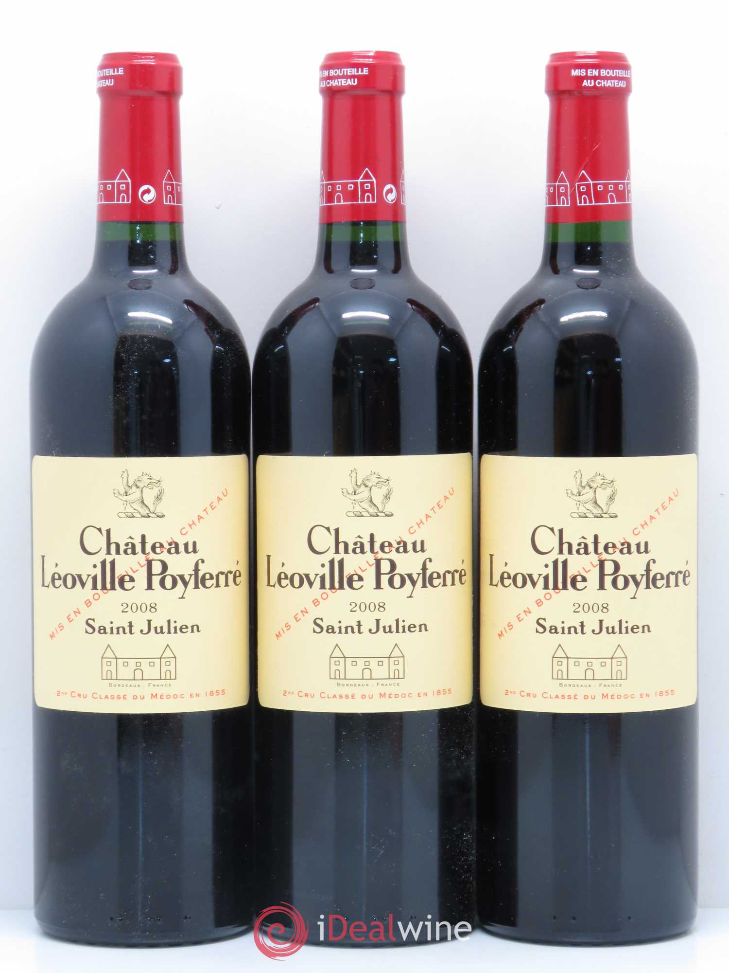 Château Léoville Poyferré 2ème Grand Cru Classé 2008 - Lot de 10 bouteilles - 2