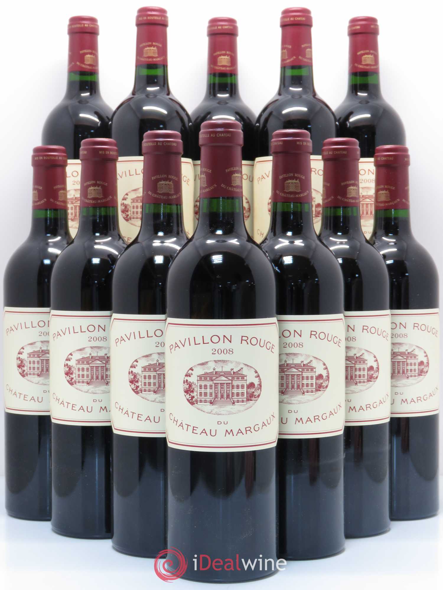 Pavillon Rouge du Château Margaux Second Vin 2008 - Lot de 12 bouteilles - 0
