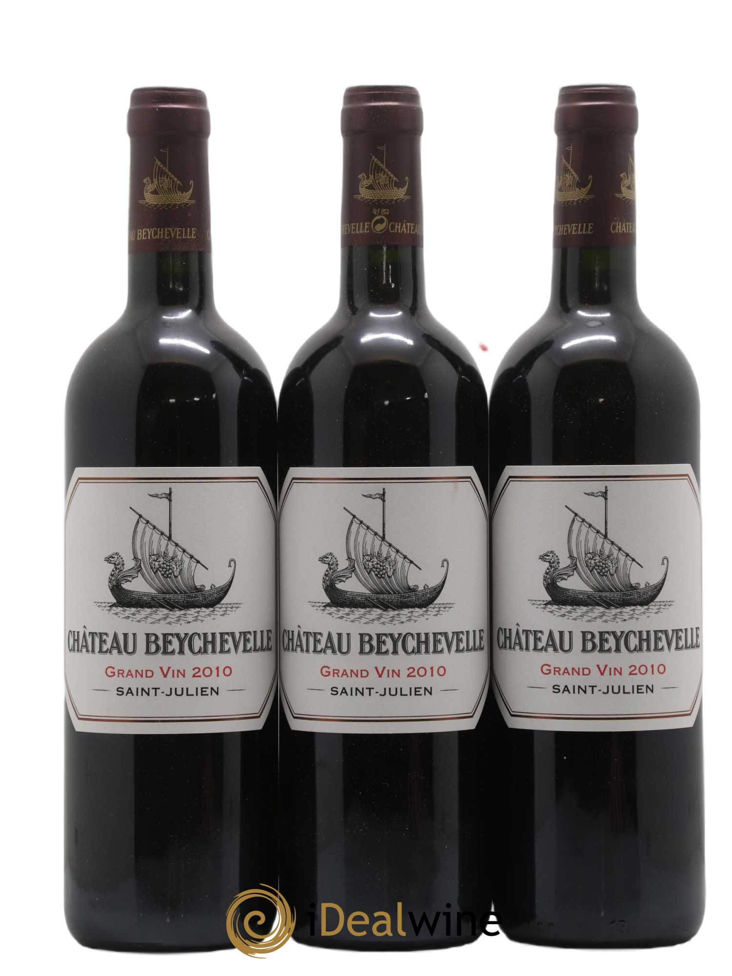Château Beychevelle 4ème Grand Cru Classé 2010 - Lot de 3 bouteilles - 0