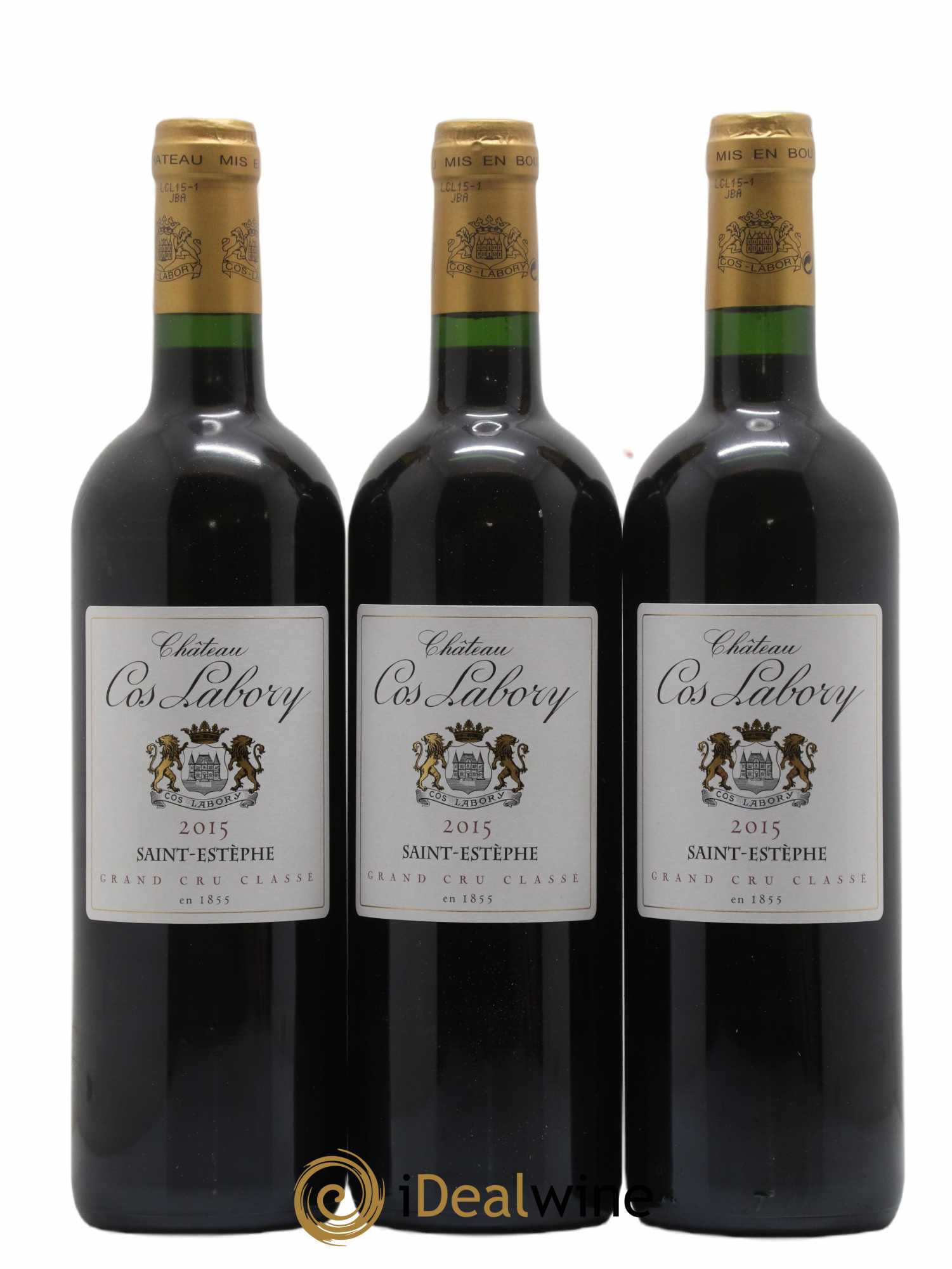 Château Cos Labory 5ème Grand Cru Classé 2015 - Lot de 3 bouteilles - 0