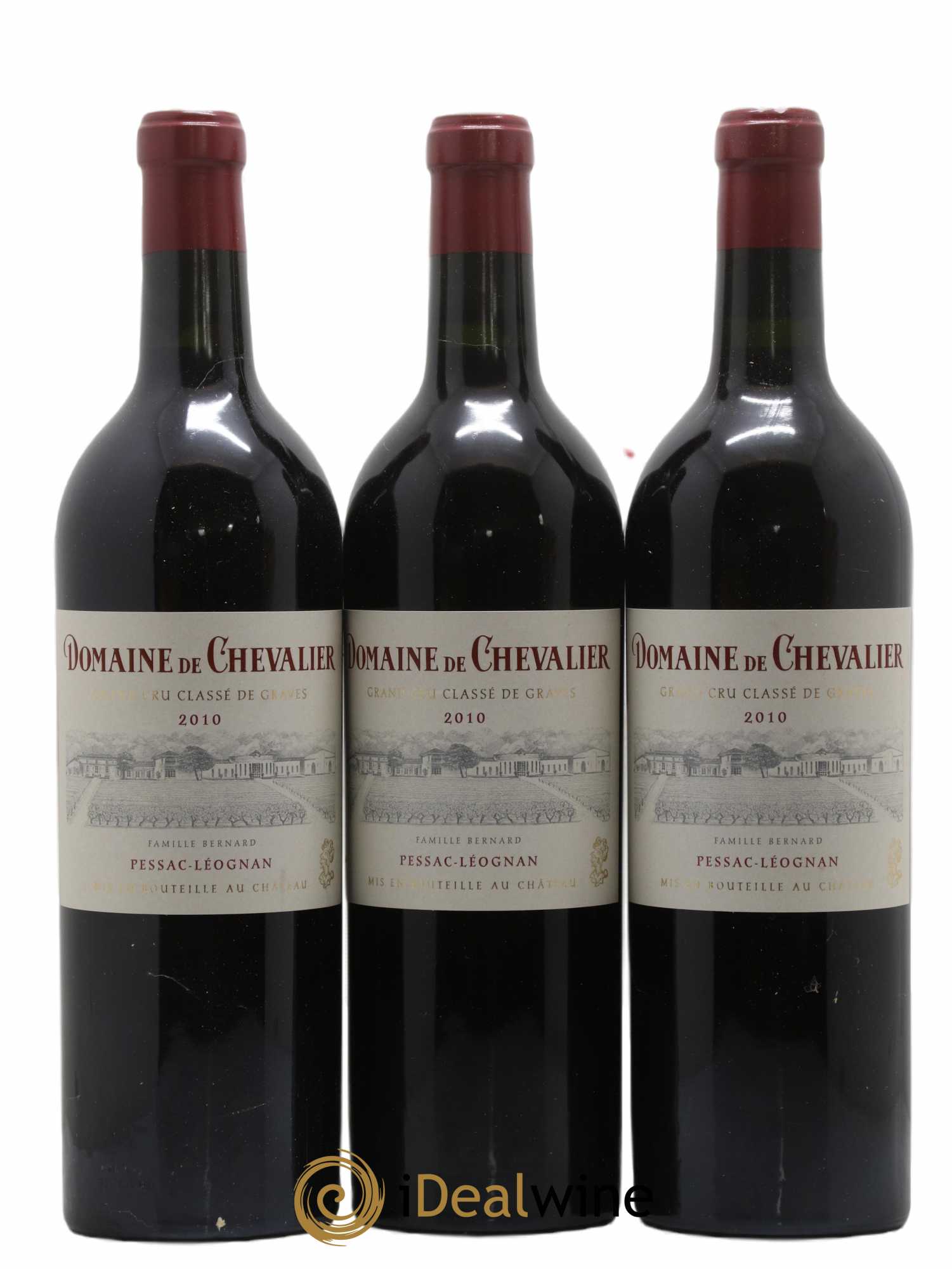 Domaine de Chevalier Cru Classé de Graves 2010 - Lot de 3 bouteilles - 0
