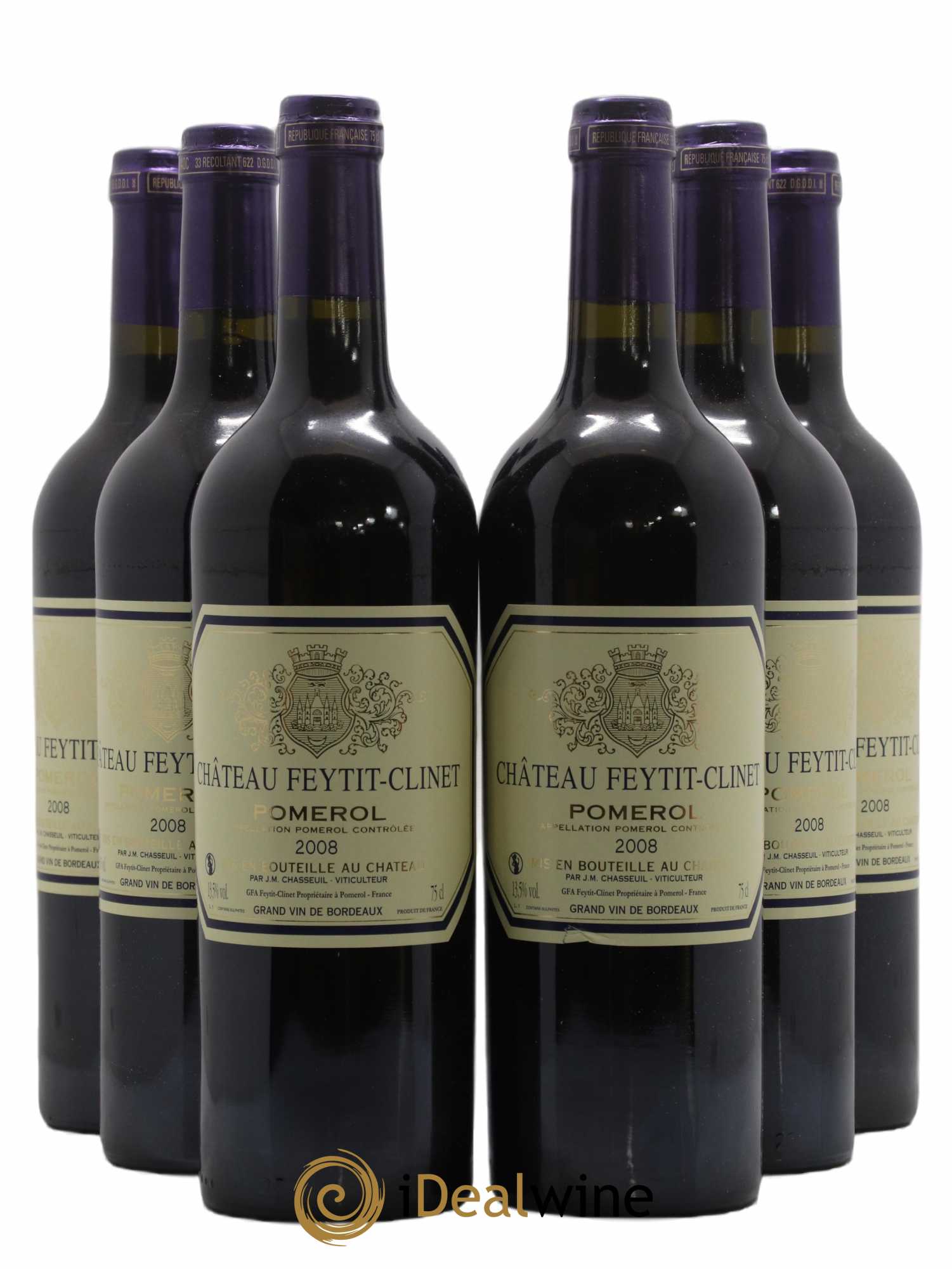Château Feytit-Clinet 2008 - Lot de 6 bouteilles - 0