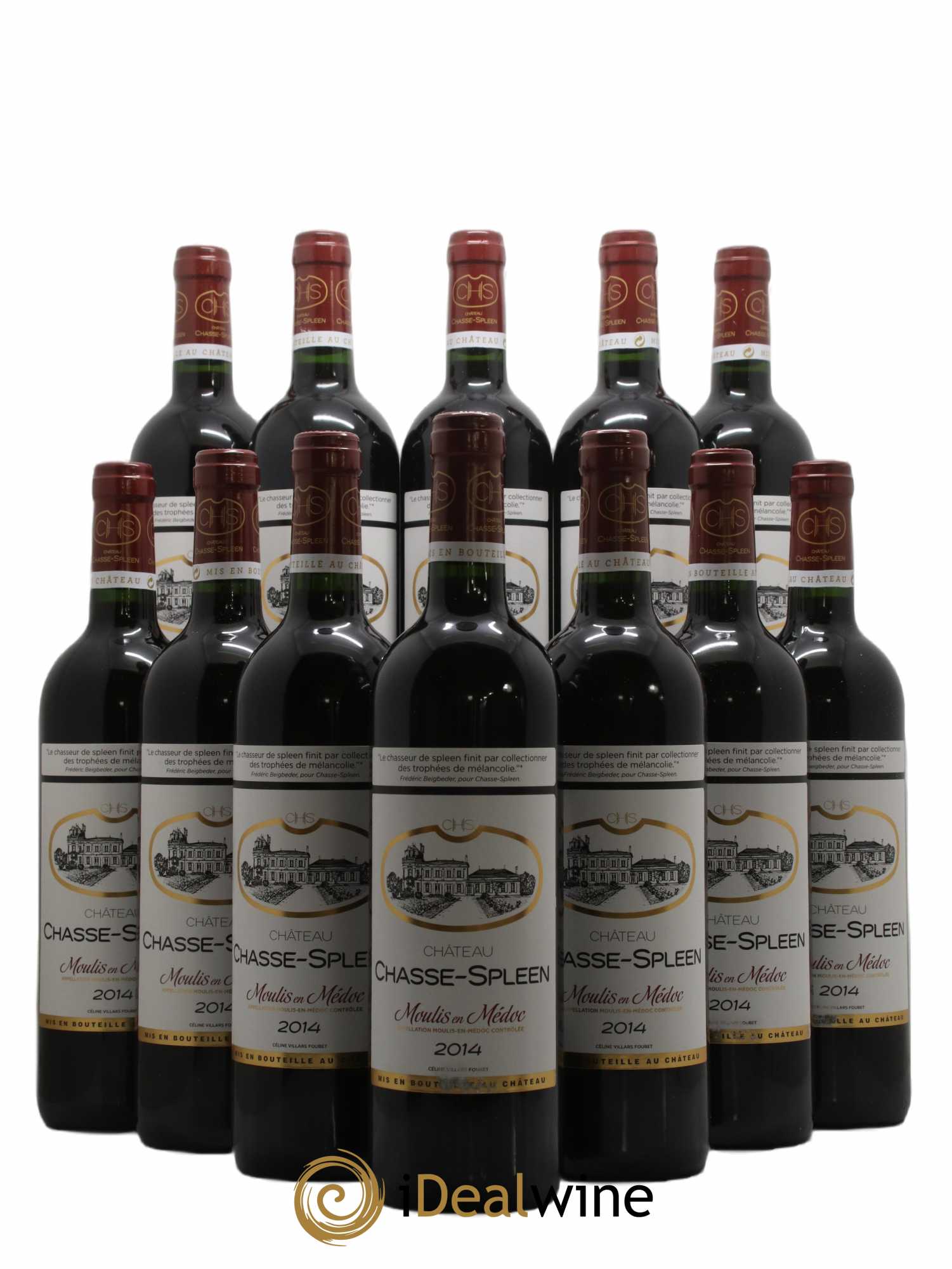 Château Chasse Spleen 2014 - Lot de 12 bouteilles - 0