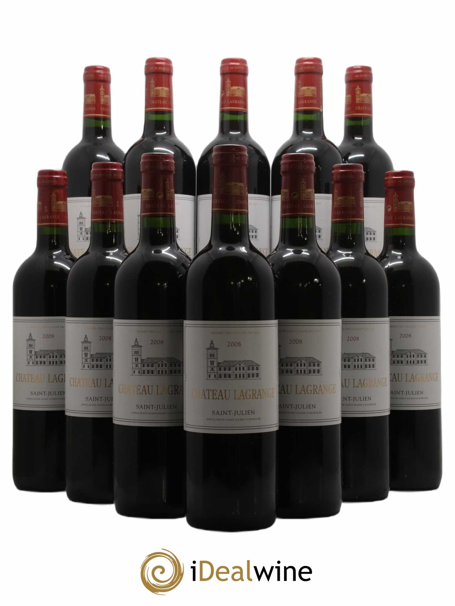 Château Lagrange 3ème Grand Cru Classé 2008 - Lot de 12 bouteilles - 0