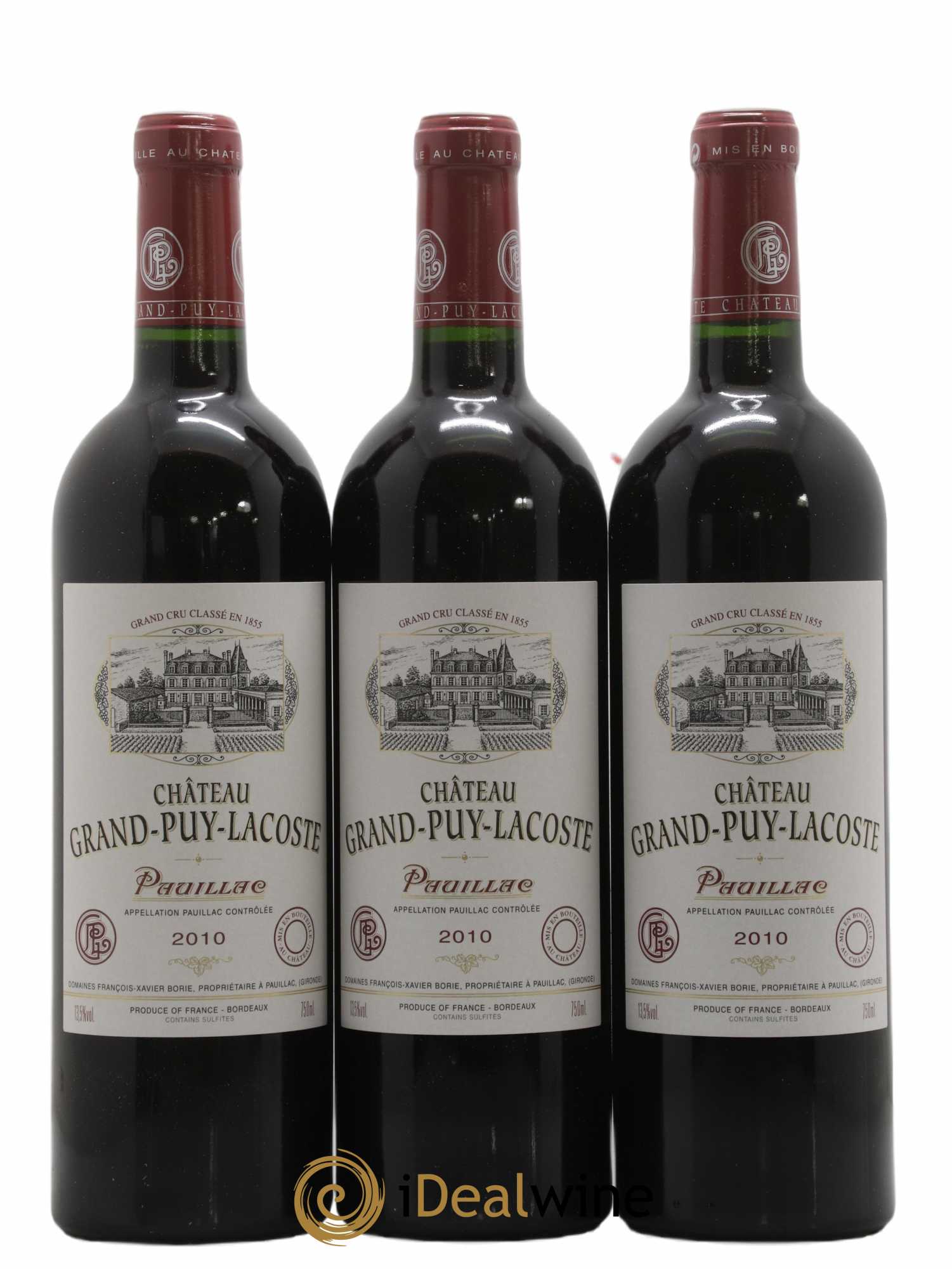 Château Grand Puy Lacoste 5ème Grand Cru Classé 2010 - Lot de 12 bouteilles - 3