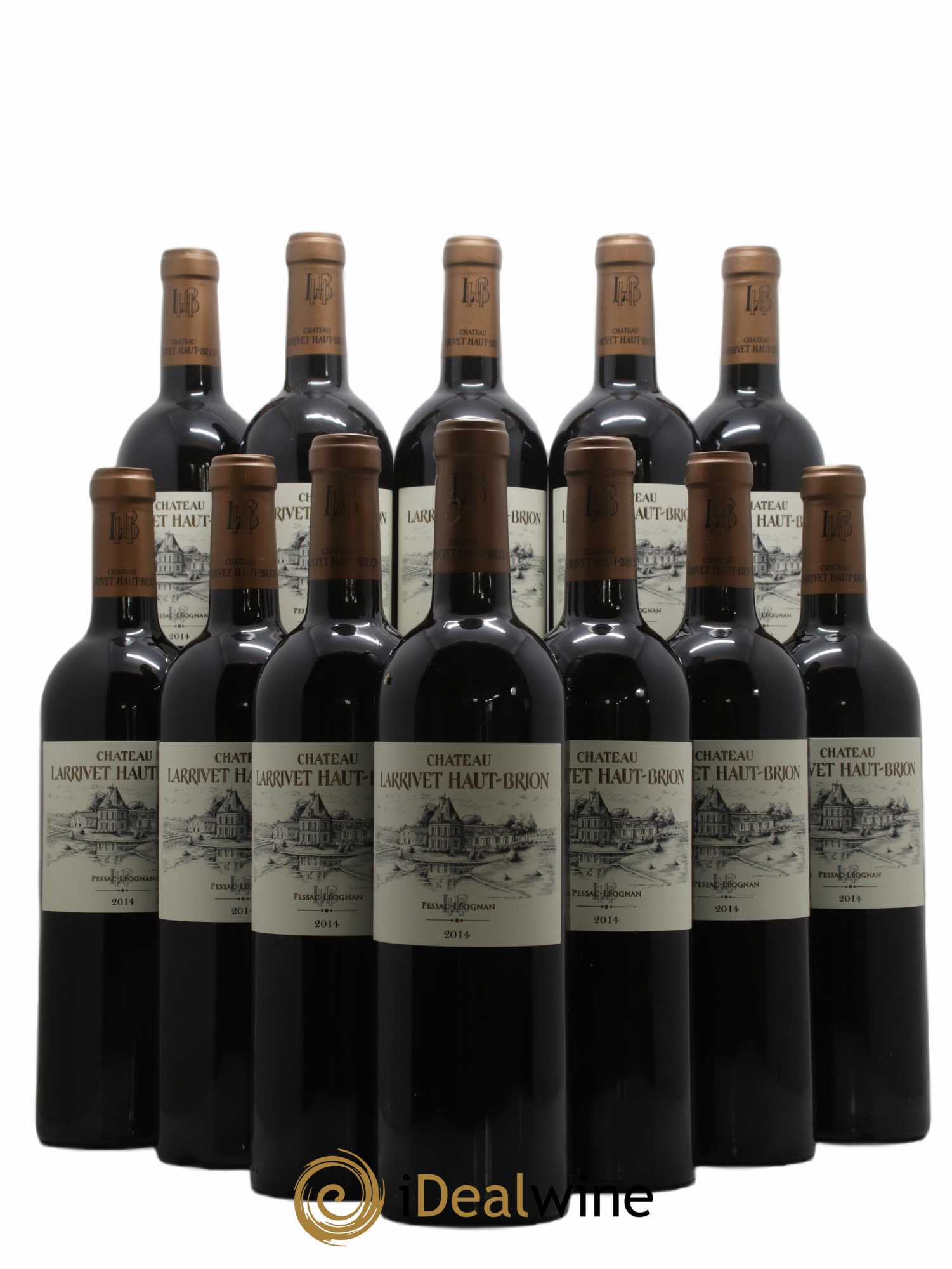 Château Larrivet Haut-Brion 2014 - Lot de 12 bouteilles - 0