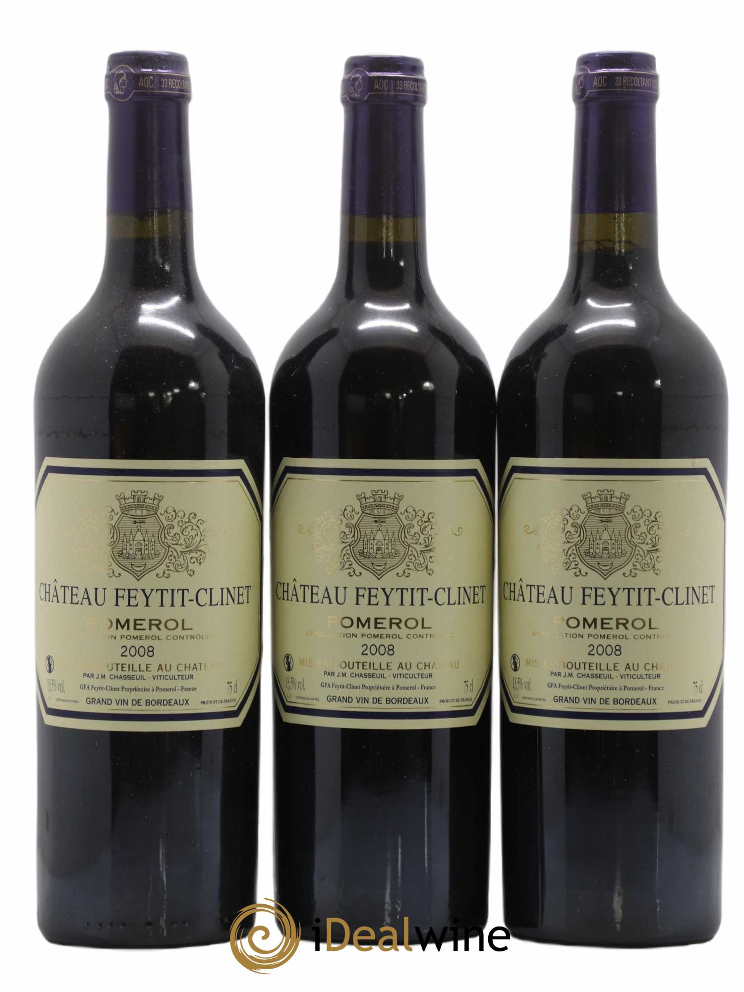 Château Feytit-Clinet 2008 - Lot de 6 bouteilles - 1