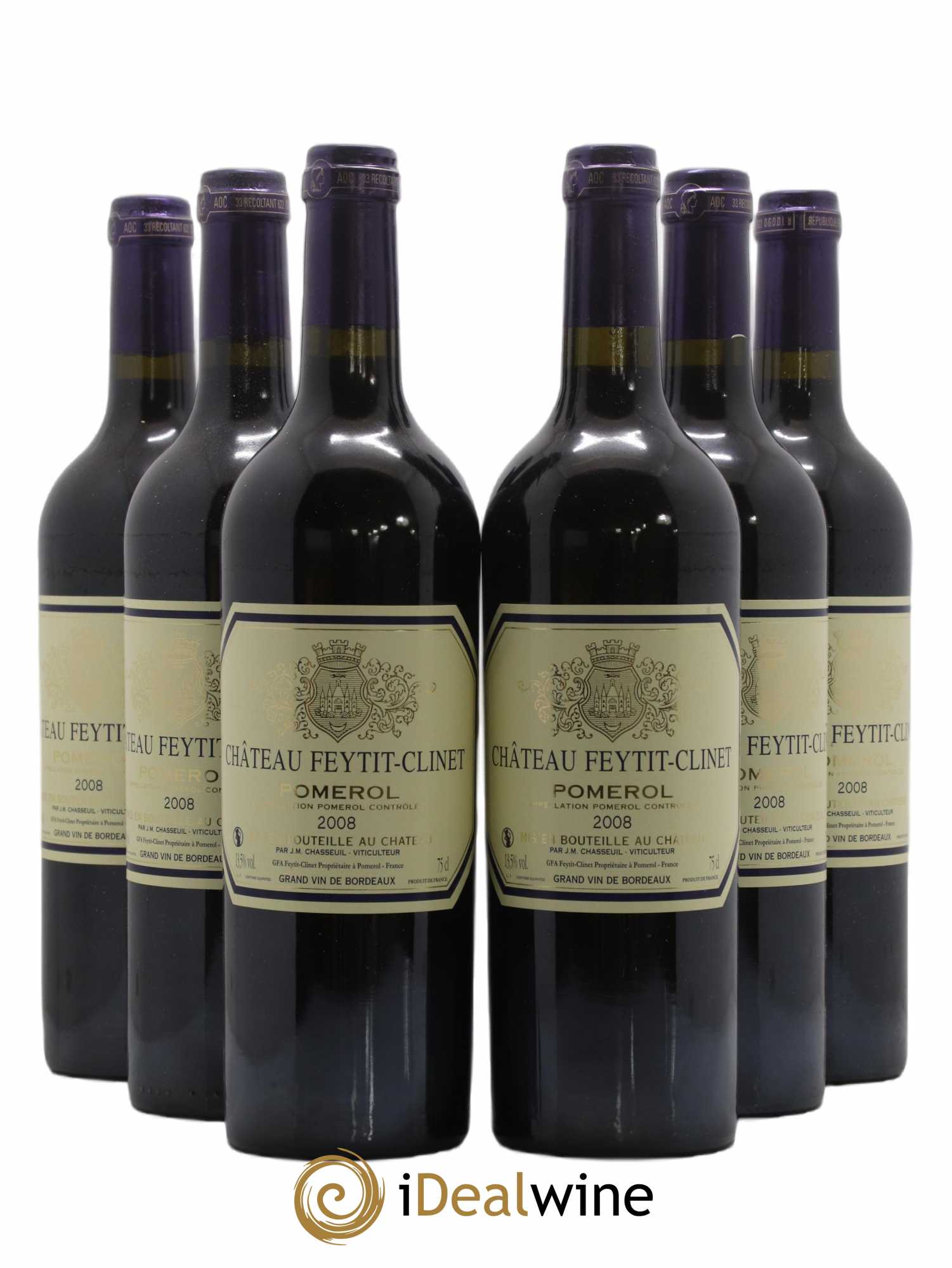 Château Feytit-Clinet 2008 - Lot de 6 bouteilles - 0