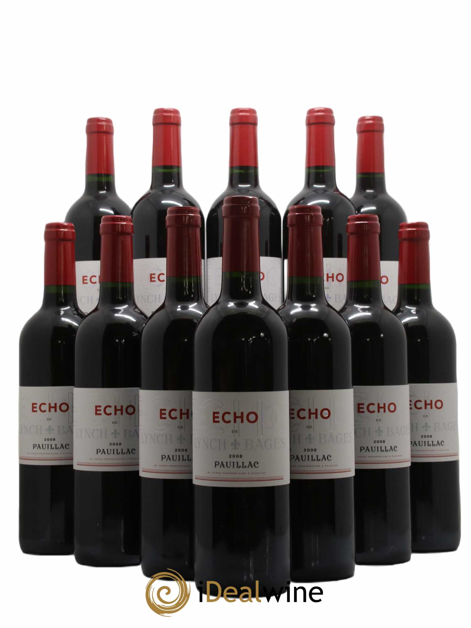 Echo de Lynch Bages Second Vin 2008 - Lot de 12 bouteilles - 0