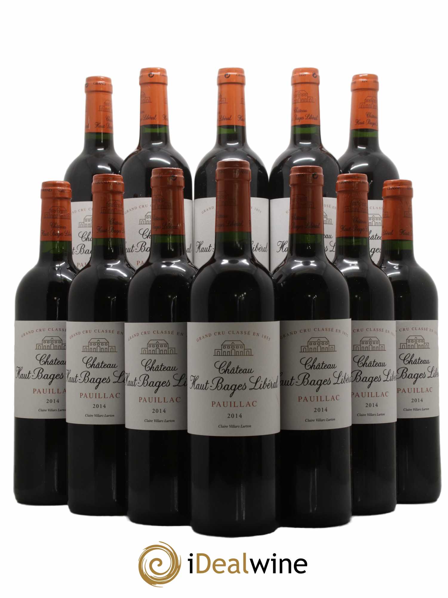 Château Haut Bages Libéral 5ème Grand Cru Classé 2014 - Lot de 12 bouteilles - 0