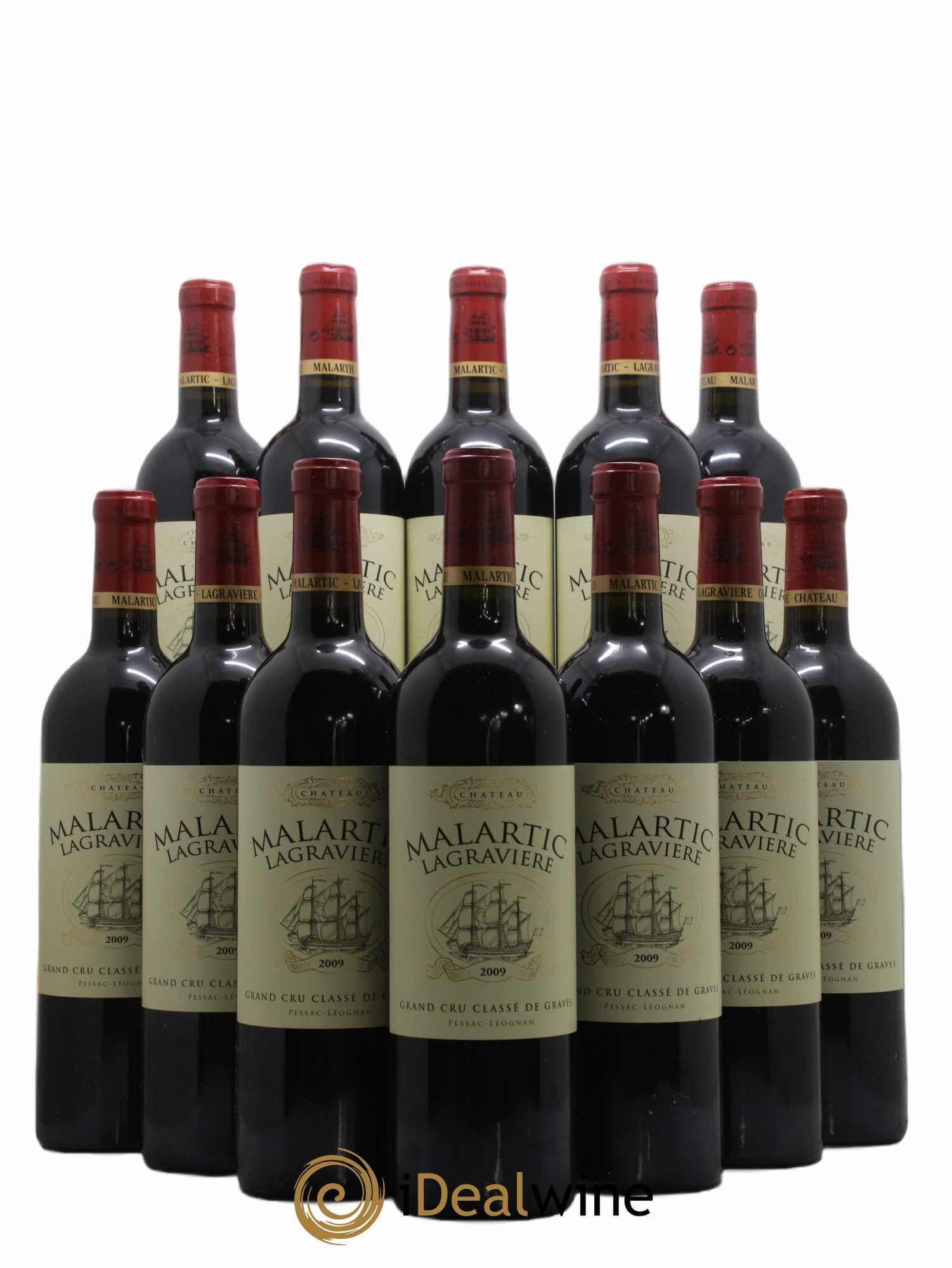 Château Malartic-Lagravière Cru Classé de Graves 2009 - Lot de 12 bouteilles - 0