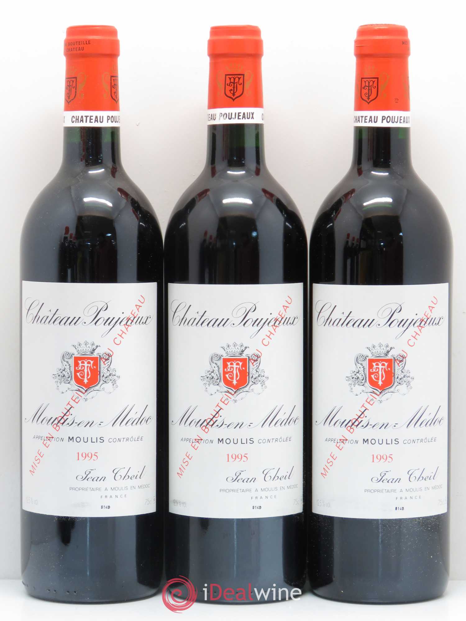 Château Poujeaux 1995 - Lot de 12 bouteilles - 1