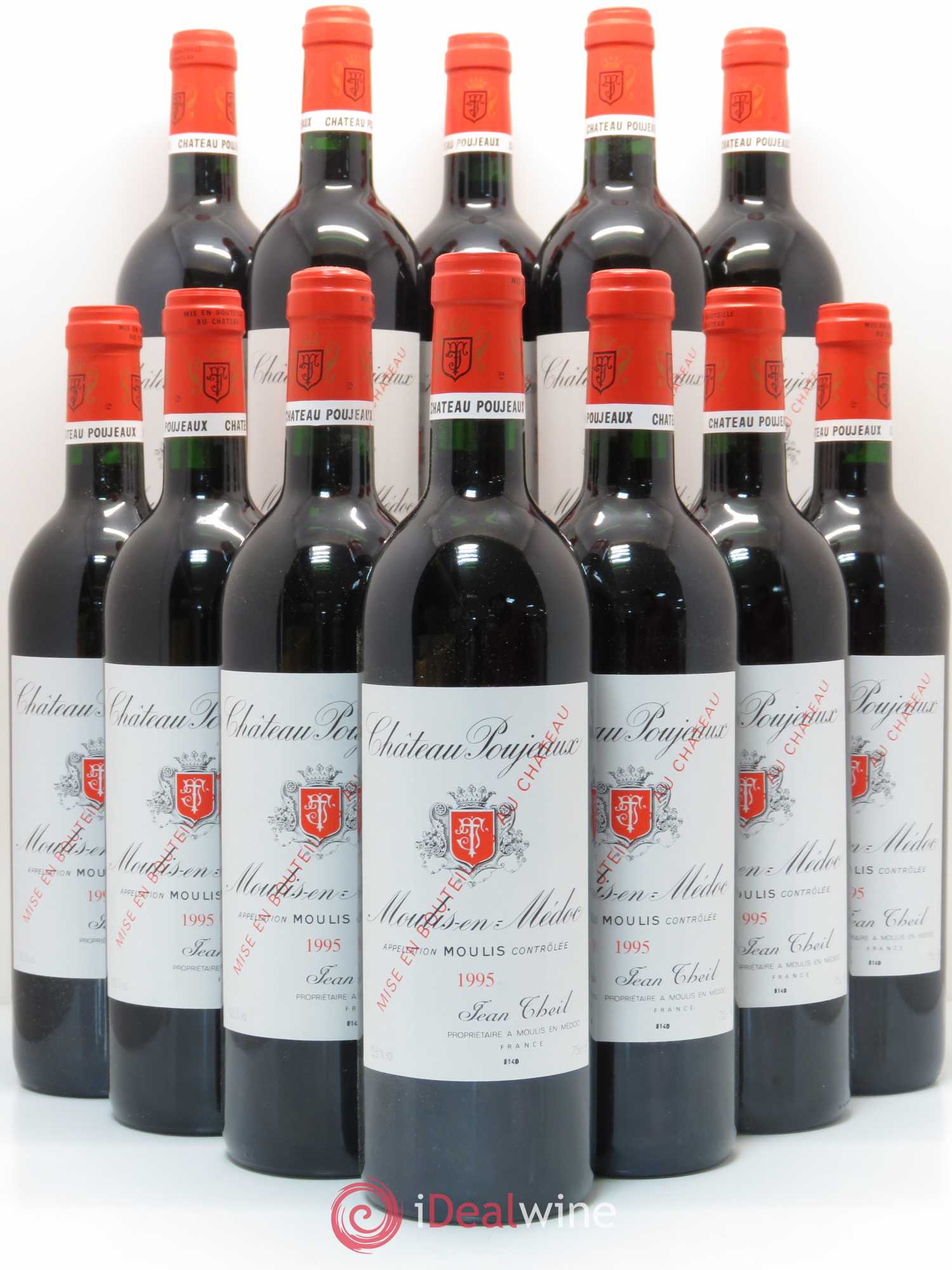 Château Poujeaux 1995 - Lot de 12 bouteilles - 0
