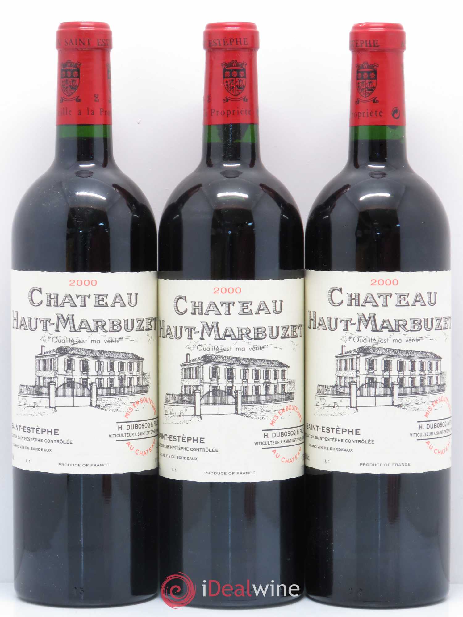 Château Haut Marbuzet 2000 - Lot de 12 bouteilles - 2