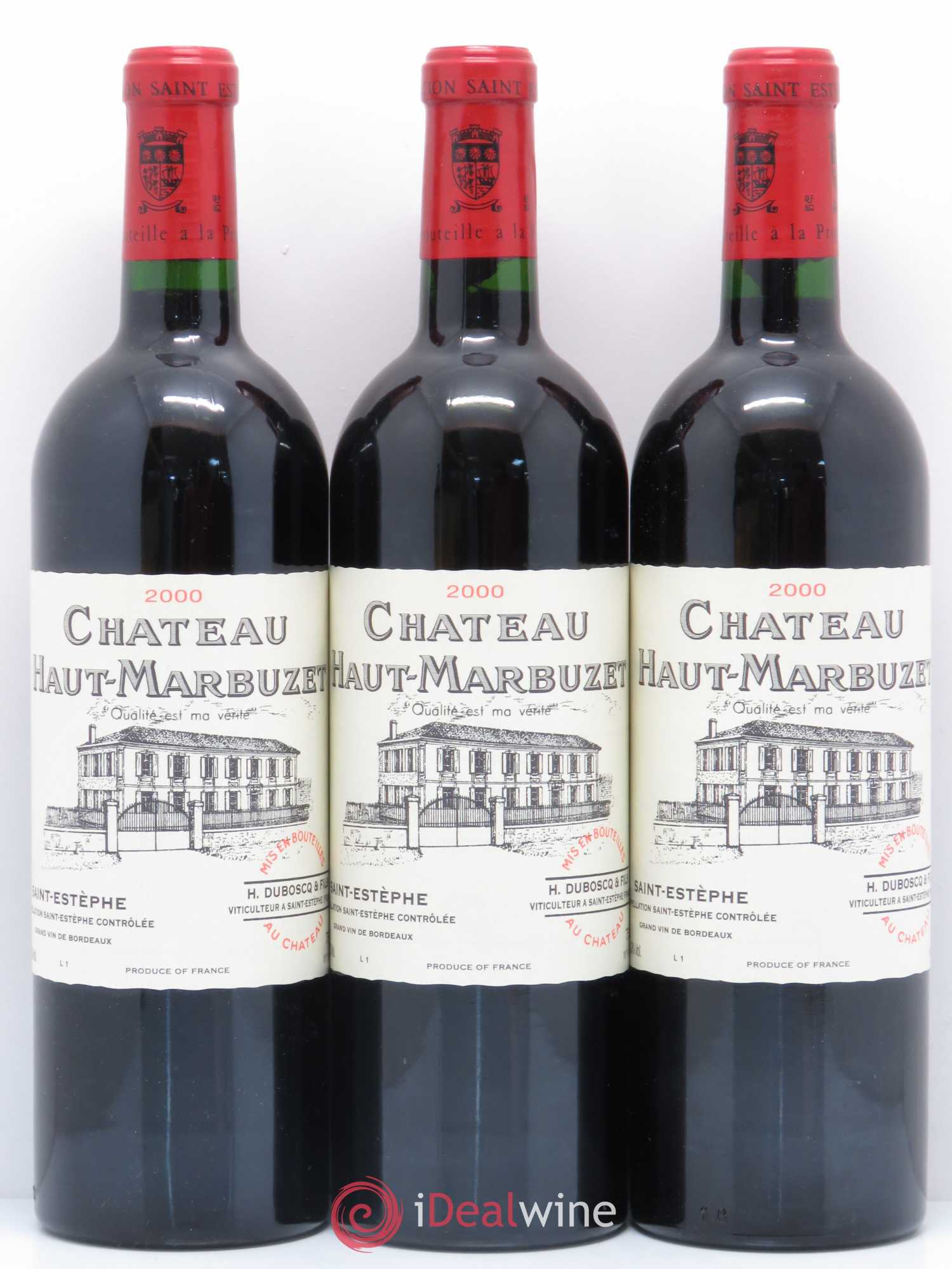 Château Haut Marbuzet 2000 - Lot de 12 bouteilles - 3