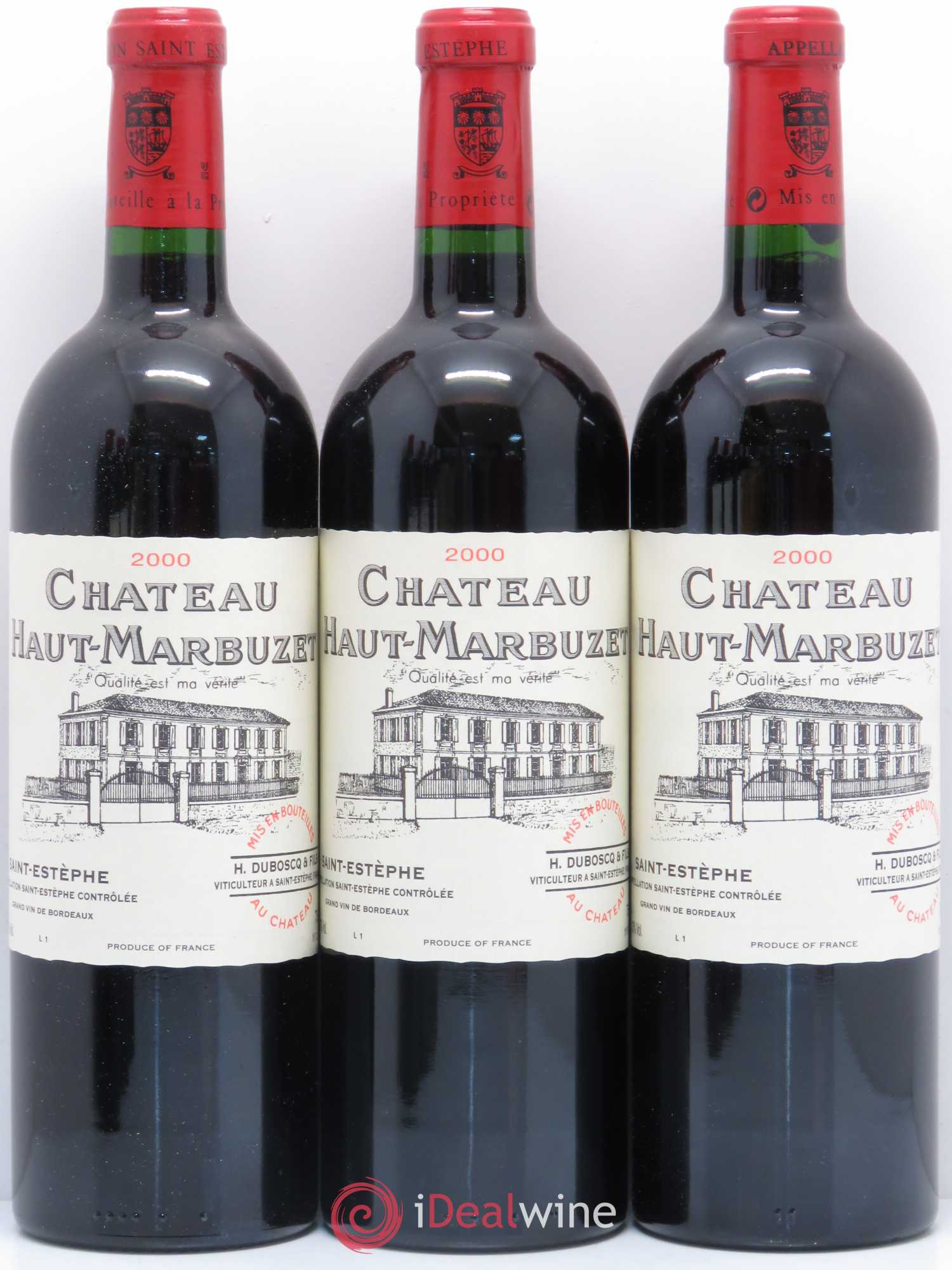 Château Haut Marbuzet 2000 - Lot de 12 bouteilles - 1