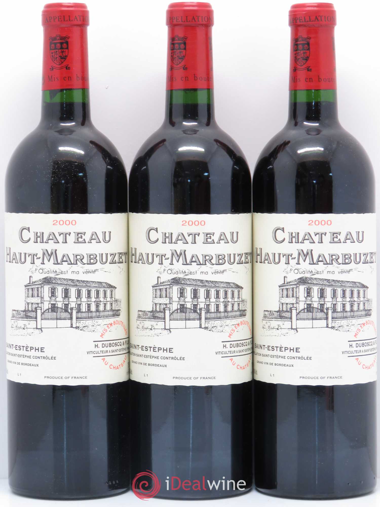 Château Haut Marbuzet 2000 - Lot de 12 bouteilles - 2