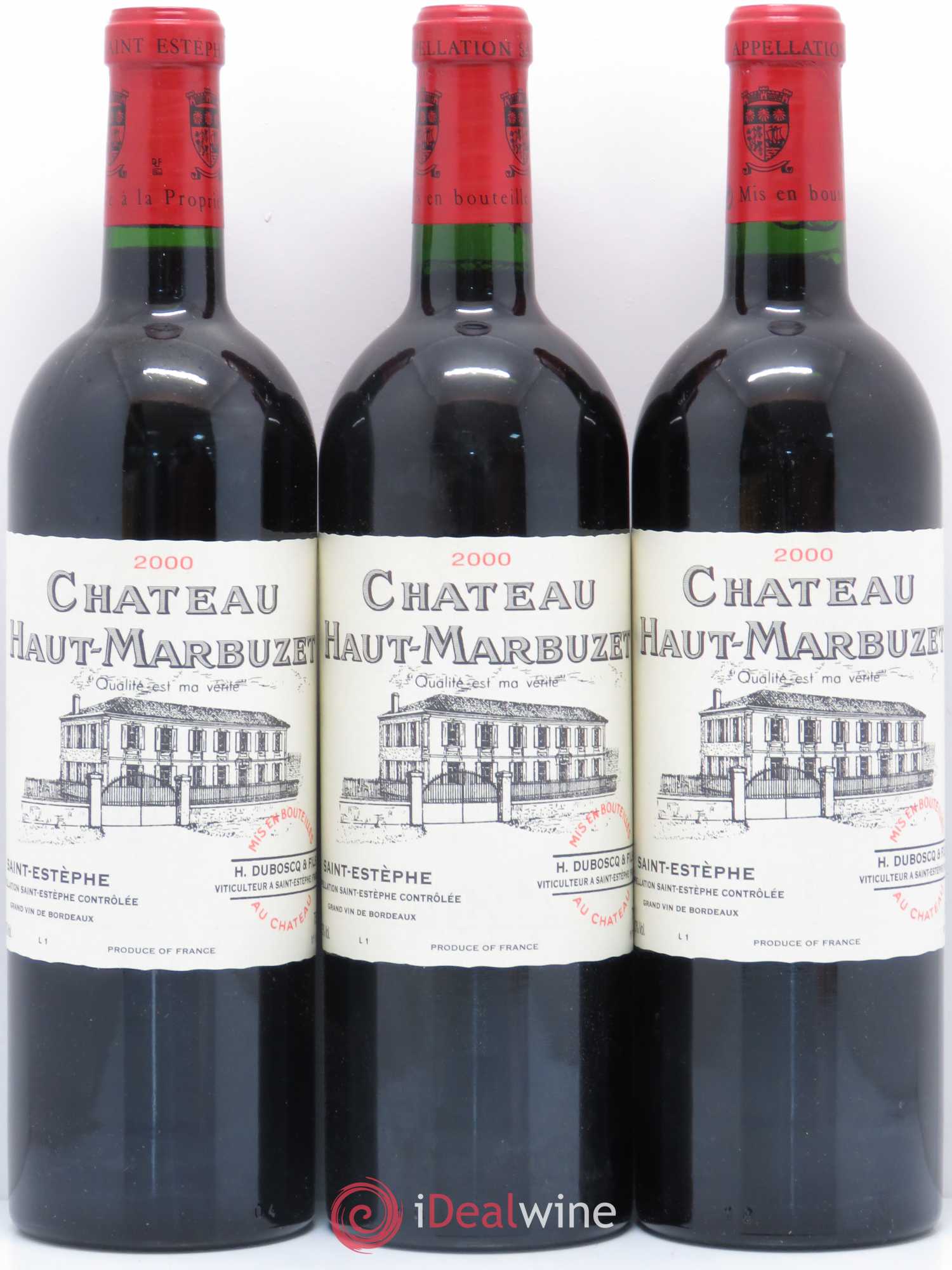 Château Haut Marbuzet 2000 - Lot de 12 bouteilles - 3
