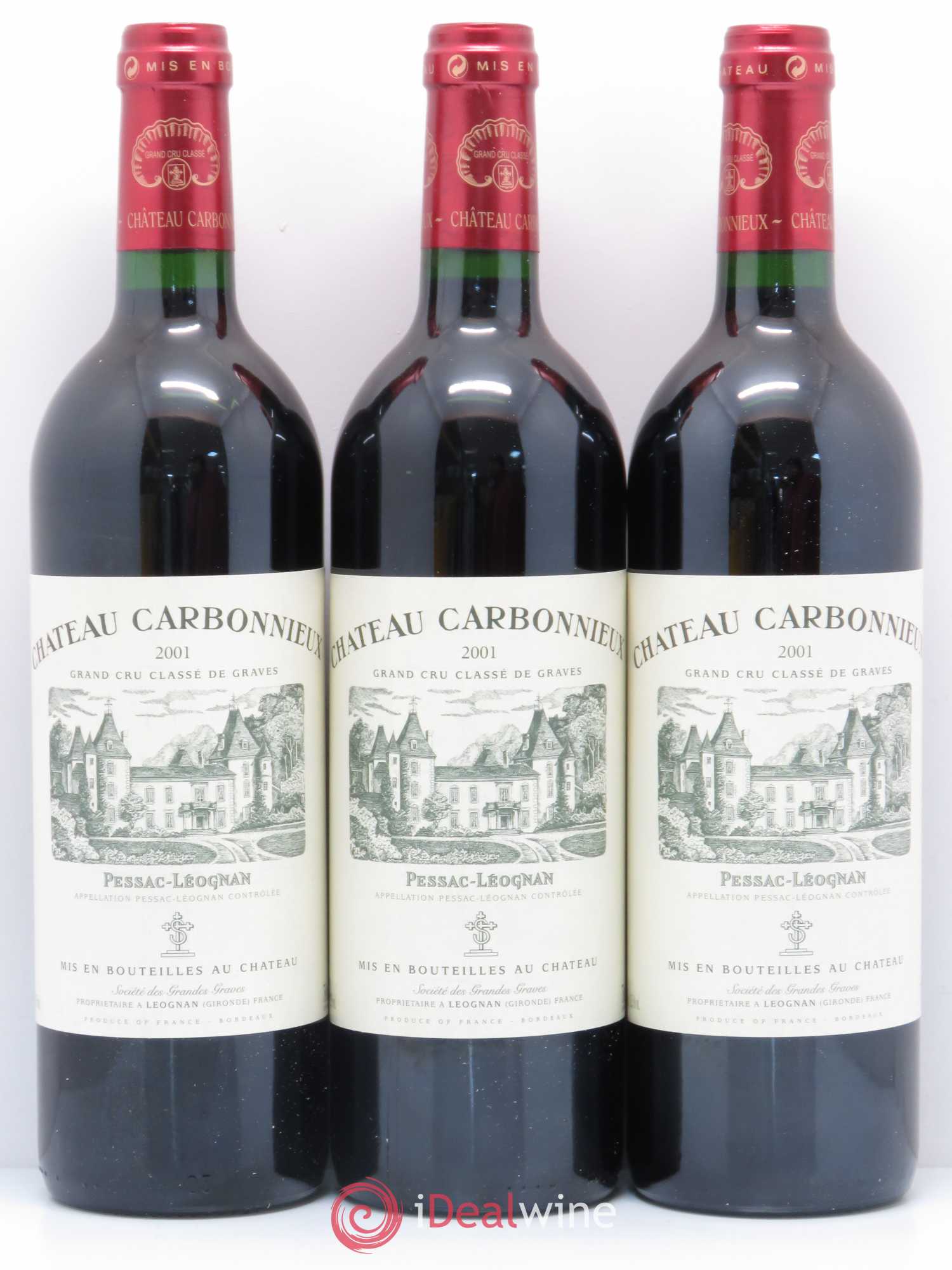 Château Carbonnieux Cru Classé de Graves 2001 - Lot de 12 bouteilles - 3