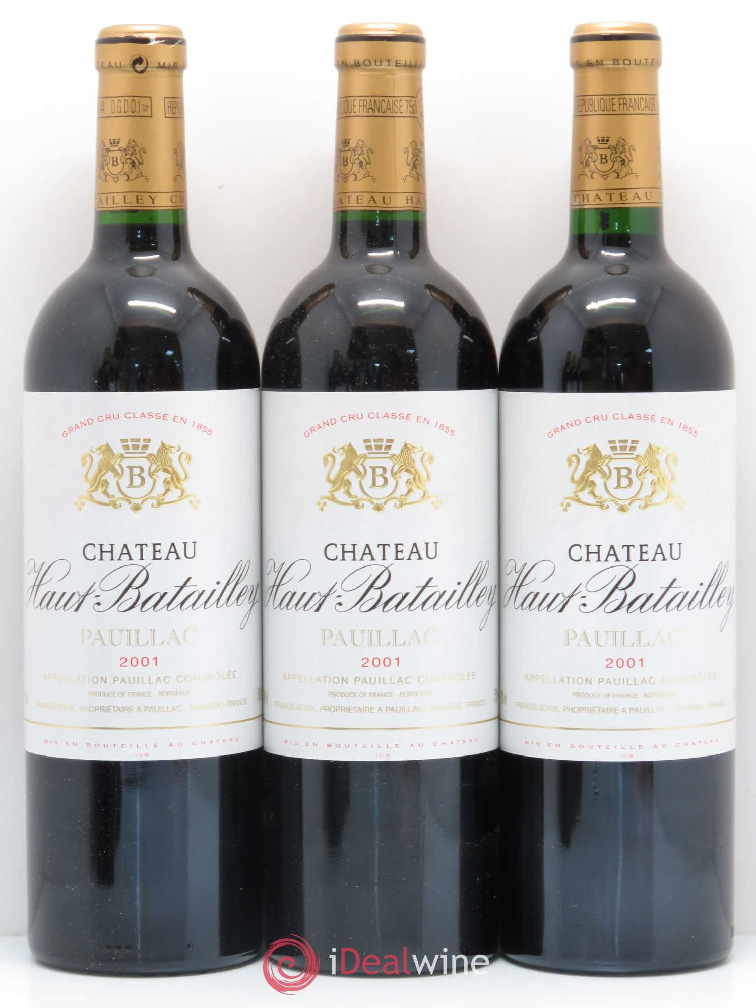 Château Haut Batailley 5ème Grand Cru Classé 2001 - Lot de 12 bouteilles - 1