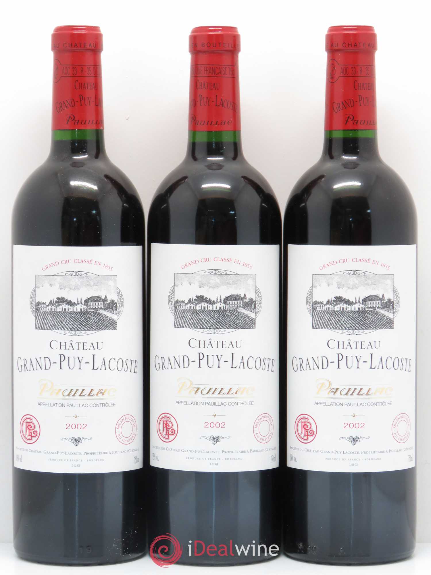 Château Grand Puy Lacoste 5ème Grand Cru Classé 2002 - Lot de 12 bouteilles - 4