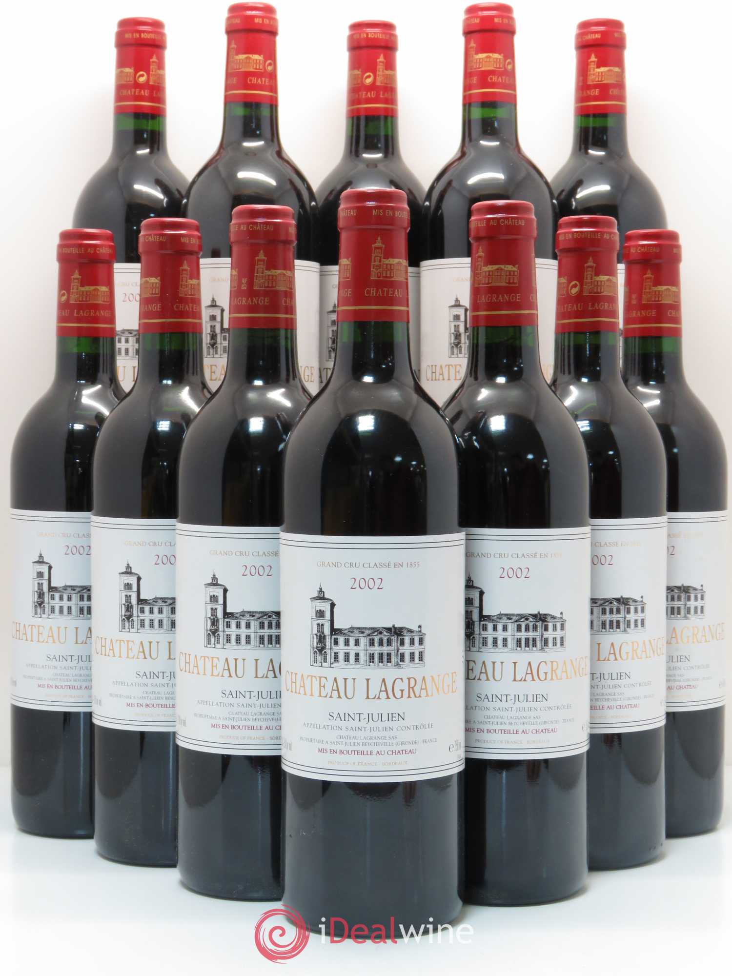 Château Lagrange 3ème Grand Cru Classé 2002 - Lot de 12 bouteilles - 0