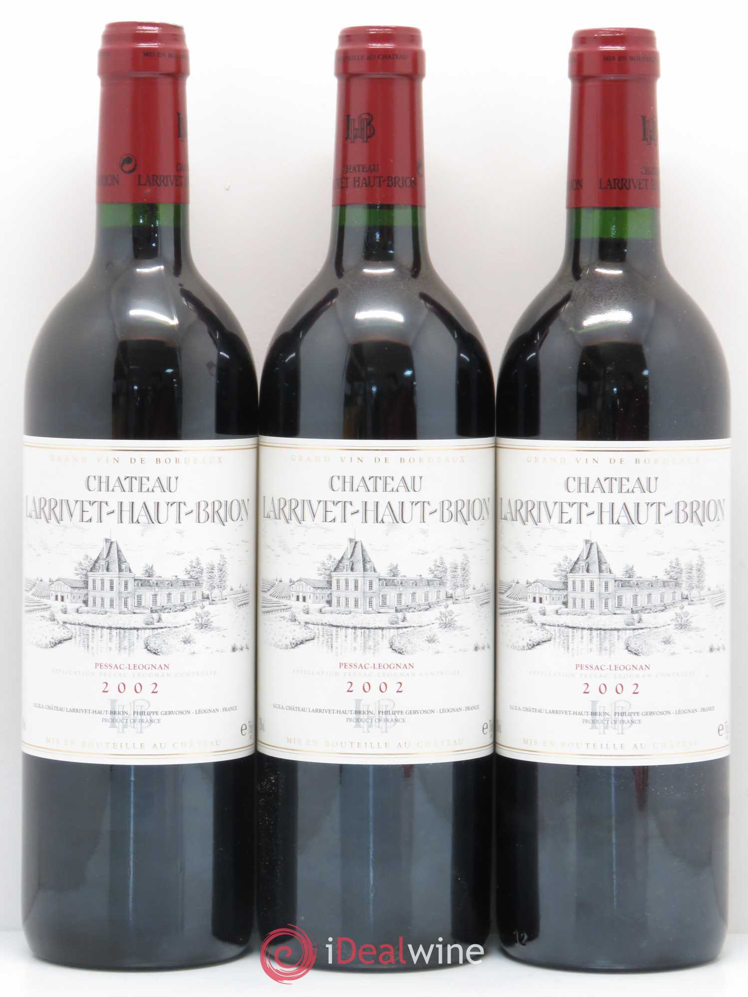 Château Larrivet Haut-Brion 2002 - Lot de 12 bouteilles - 2