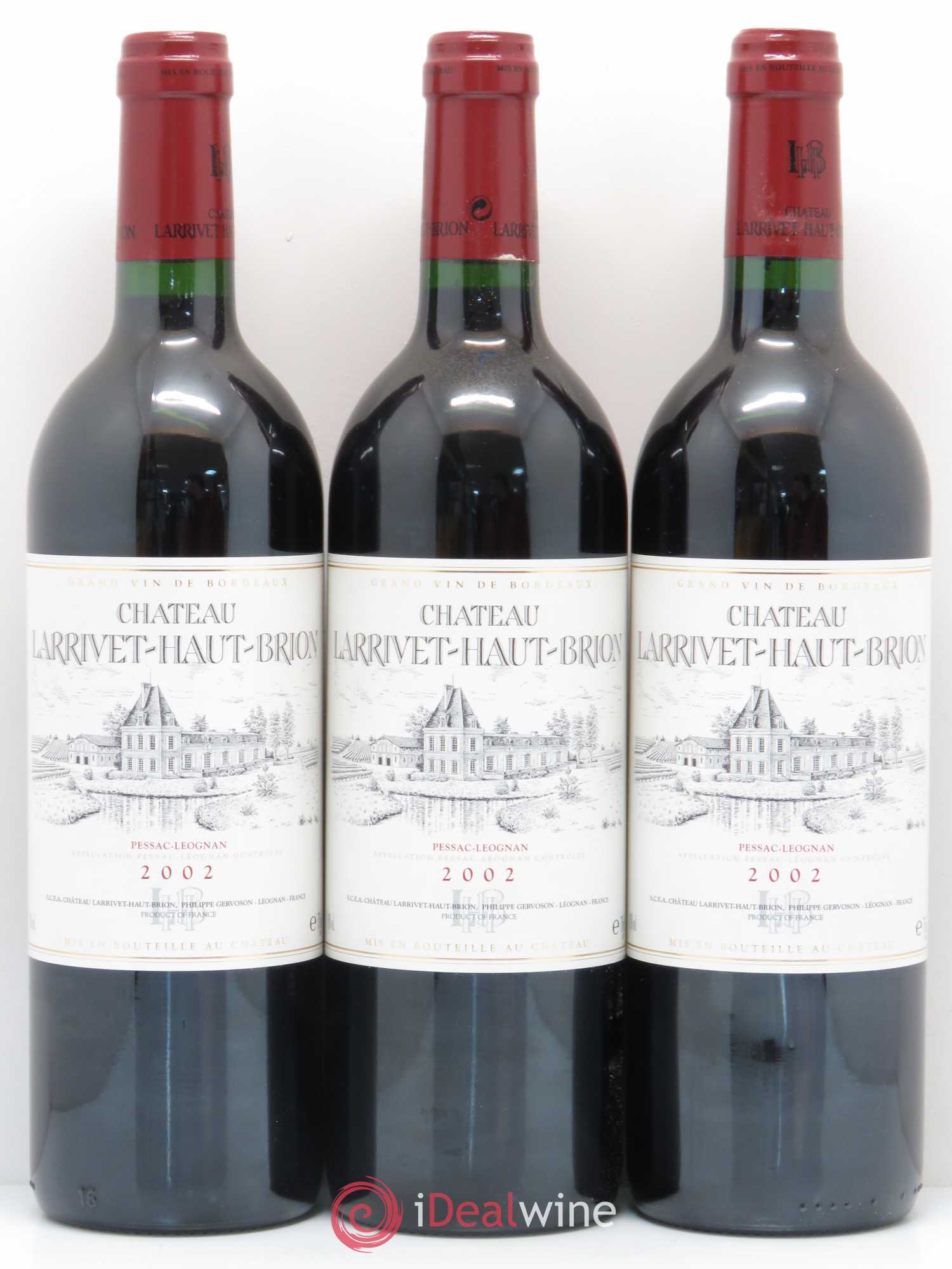 Château Larrivet Haut-Brion 2002 - Lot de 12 bouteilles - 3