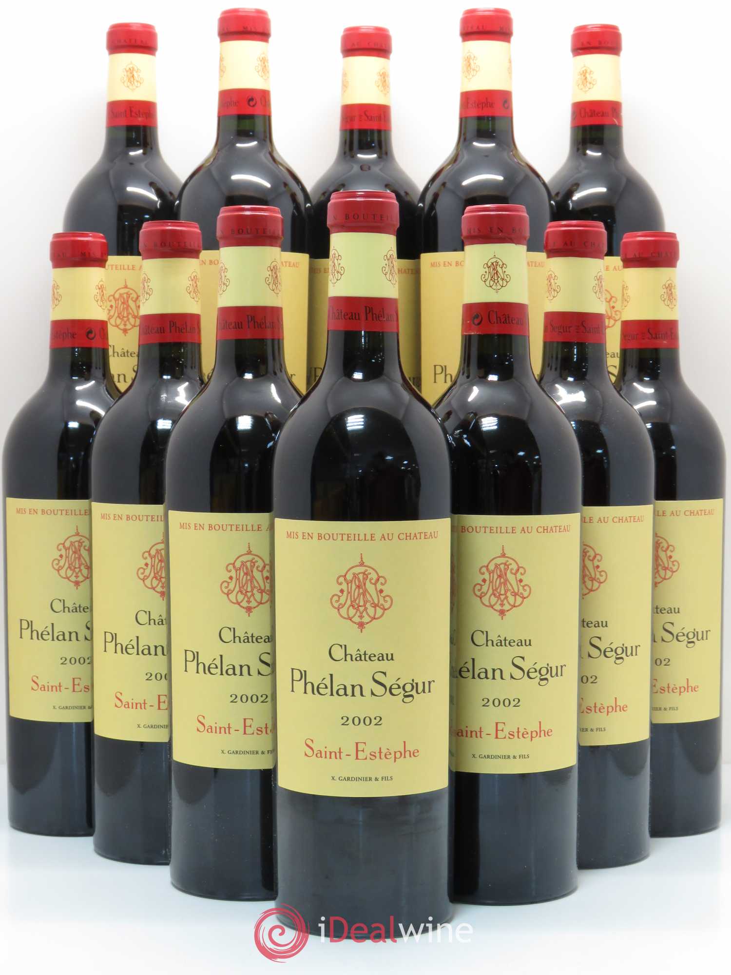 Château Phélan Ségur 2002 - Lot de 12 bouteilles - 0