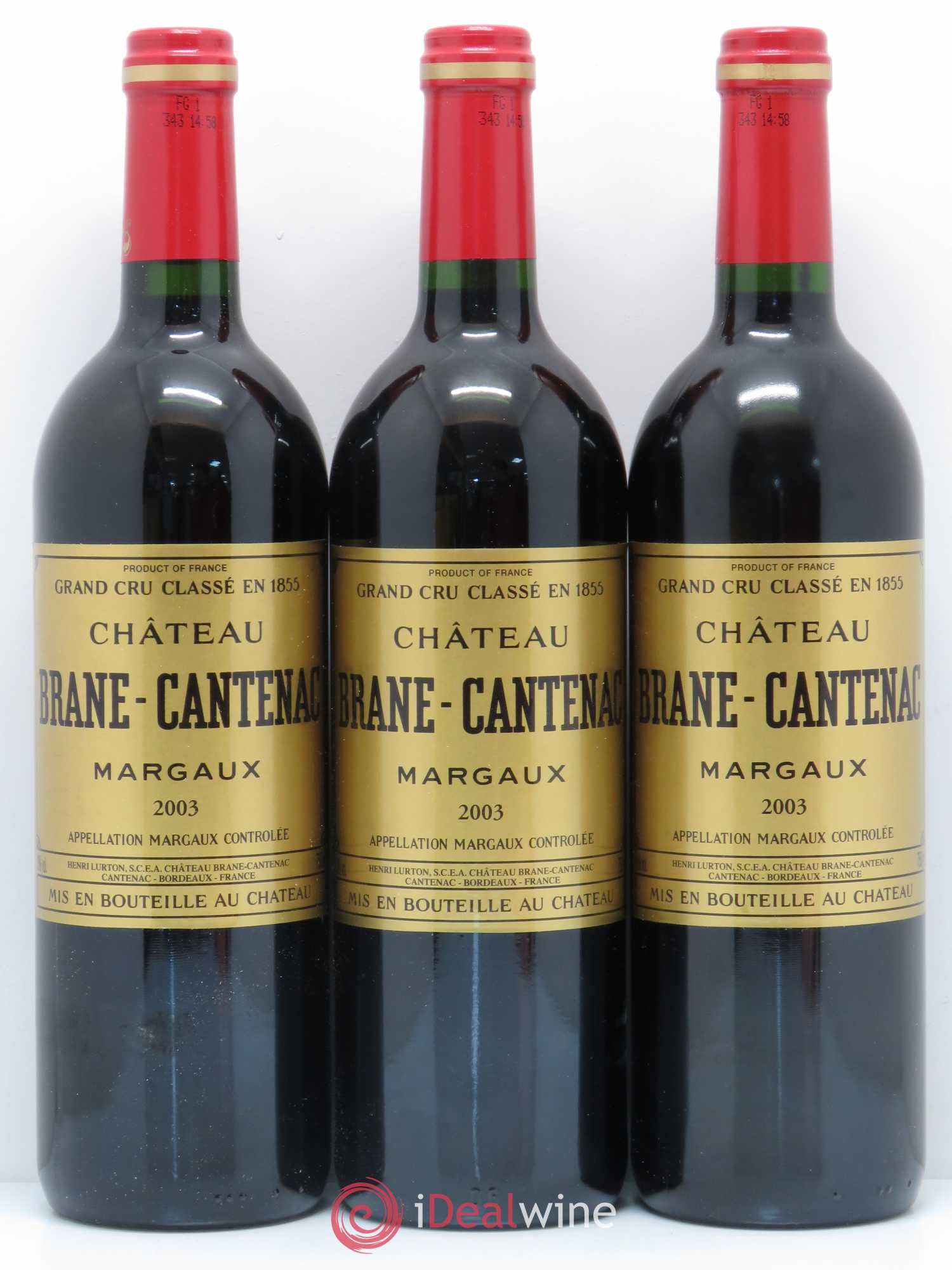 Château Brane Cantenac 2ème Grand Cru Classé 2003 - Lot de 12 bouteilles - 3