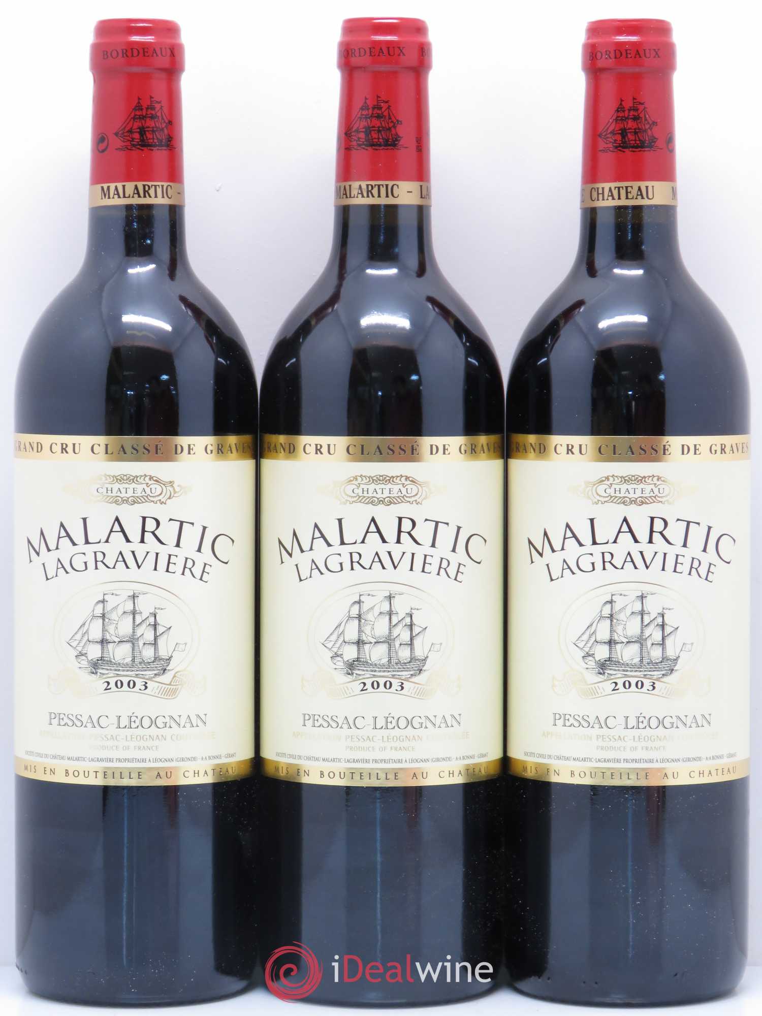 Château Malartic-Lagravière Cru Classé de Graves 2003 - Lot de 12 bouteilles - 3