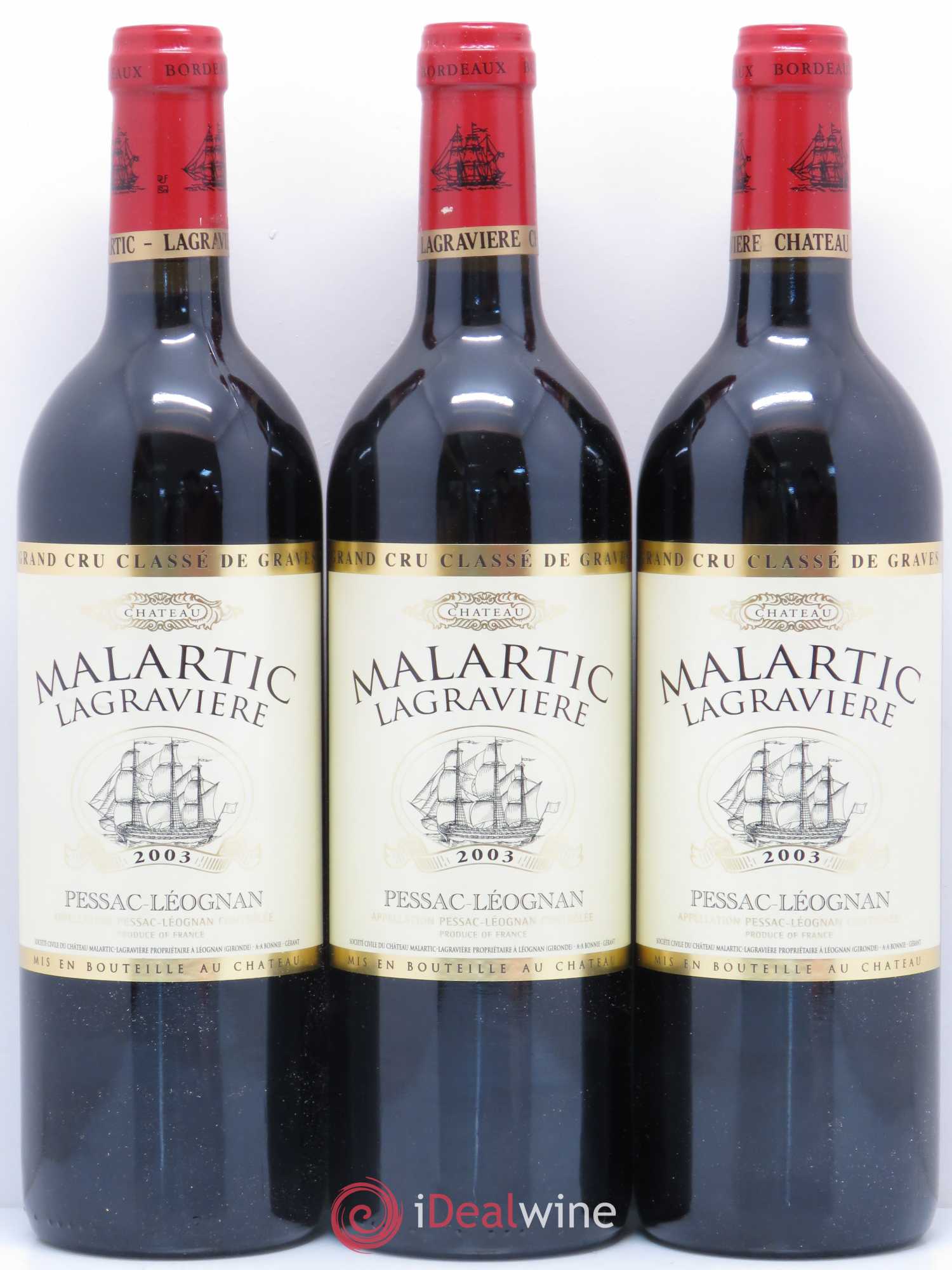 Château Malartic-Lagravière Cru Classé de Graves 2003 - Lot de 12 bouteilles - 4