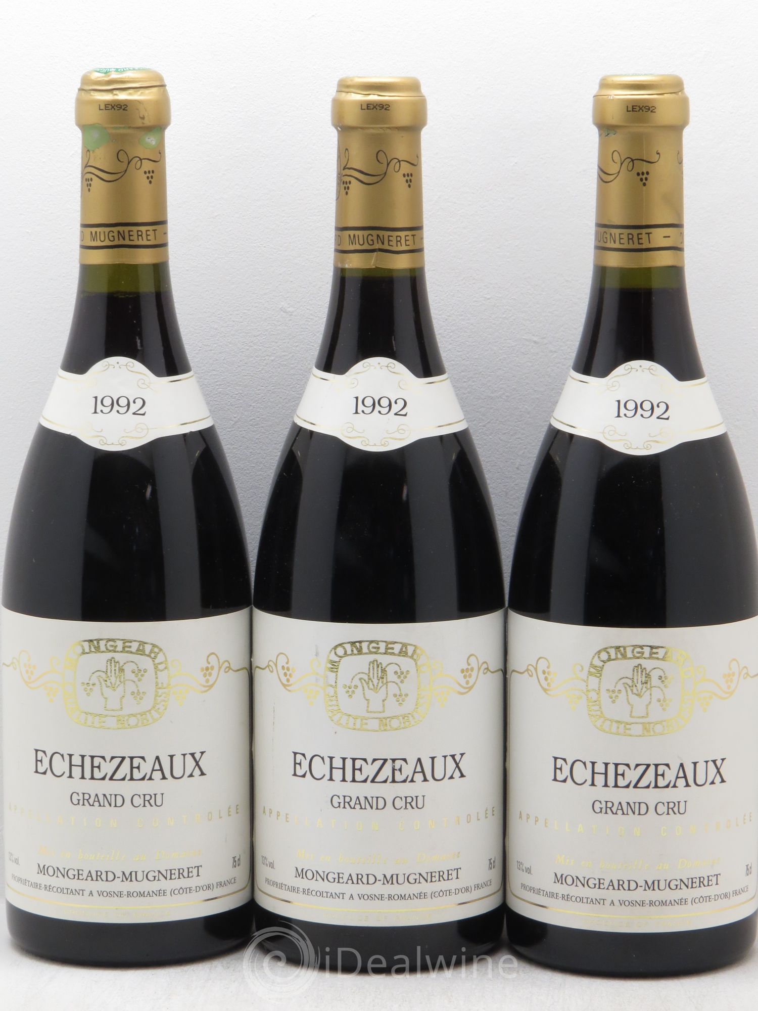 Echezeaux Grand Cru Mongeard-Mugneret (Domaine) 1992 - Lotto di 3 bottiglie - 0