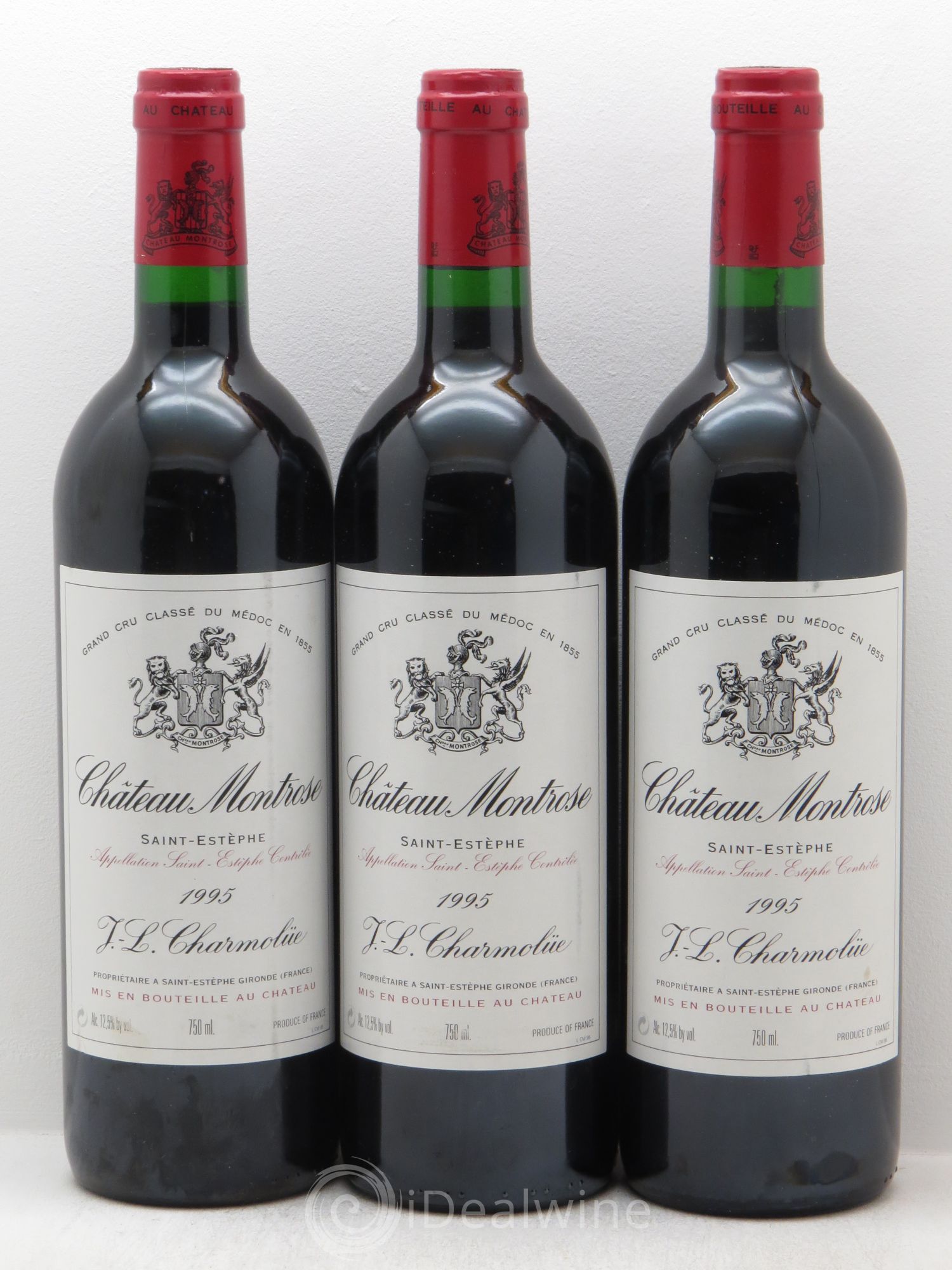 Château Montrose 2ème Grand Cru Classé 1995 - Lot de 3 bouteilles - 0