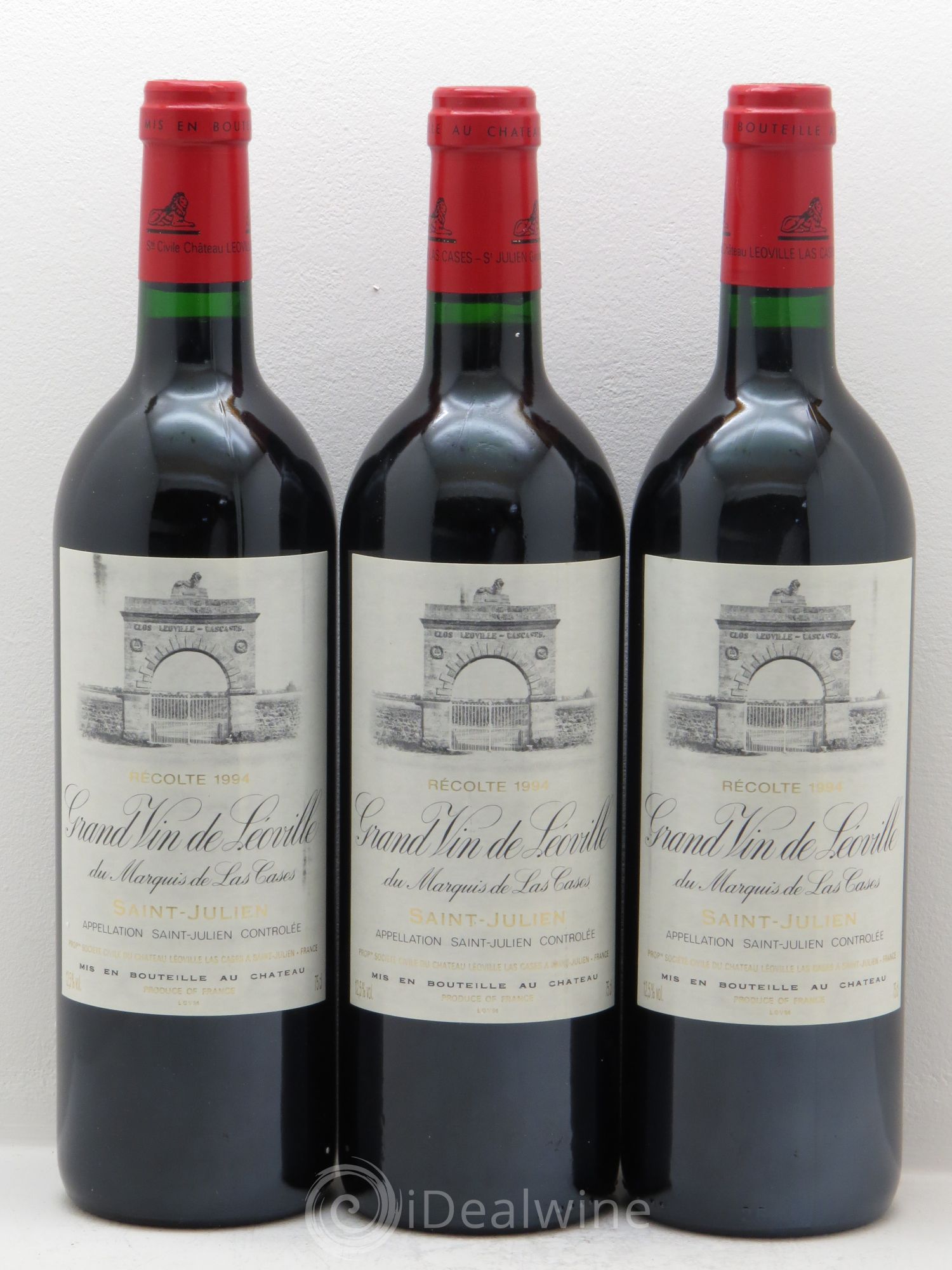 Château Léoville Las Cases 2ème Grand Cru Classé 1994 - Lot de 3 bouteilles - 0